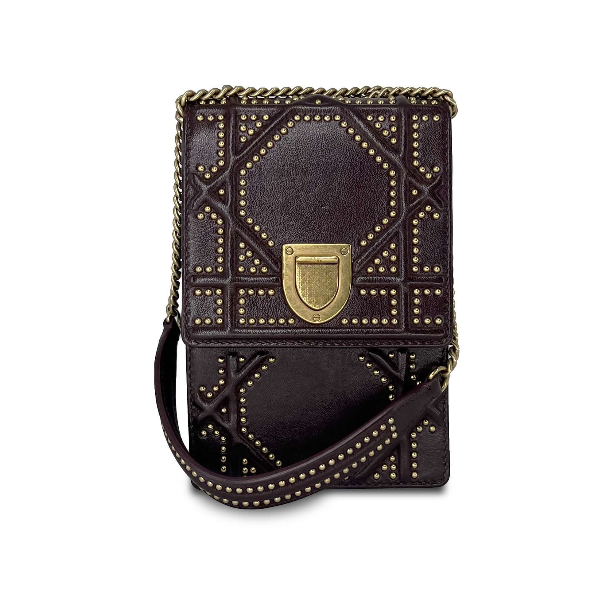 Christian Dior Mini Diorama Vertical Clutch Bag