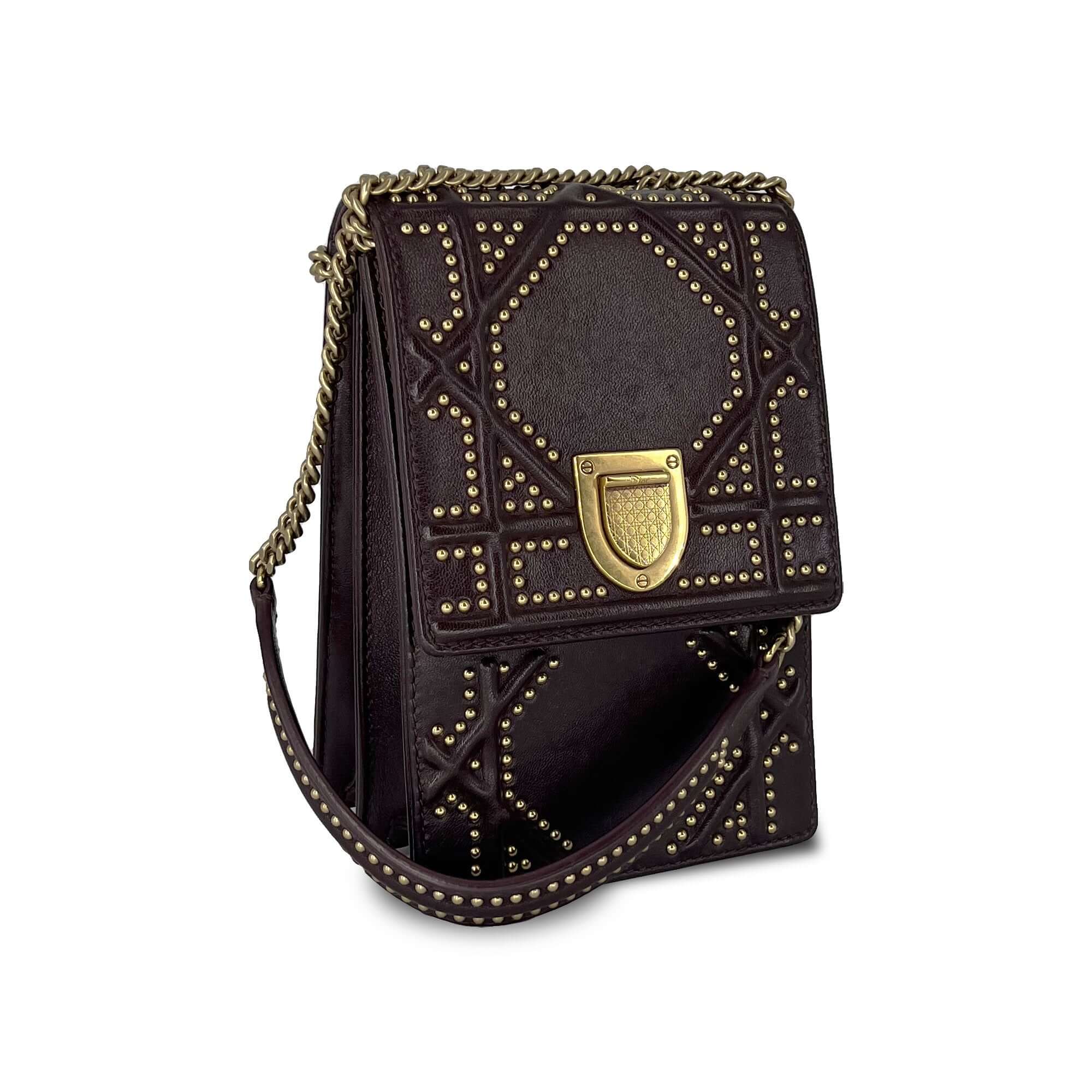 Christian Dior Mini Diorama Vertical Clutch Bag