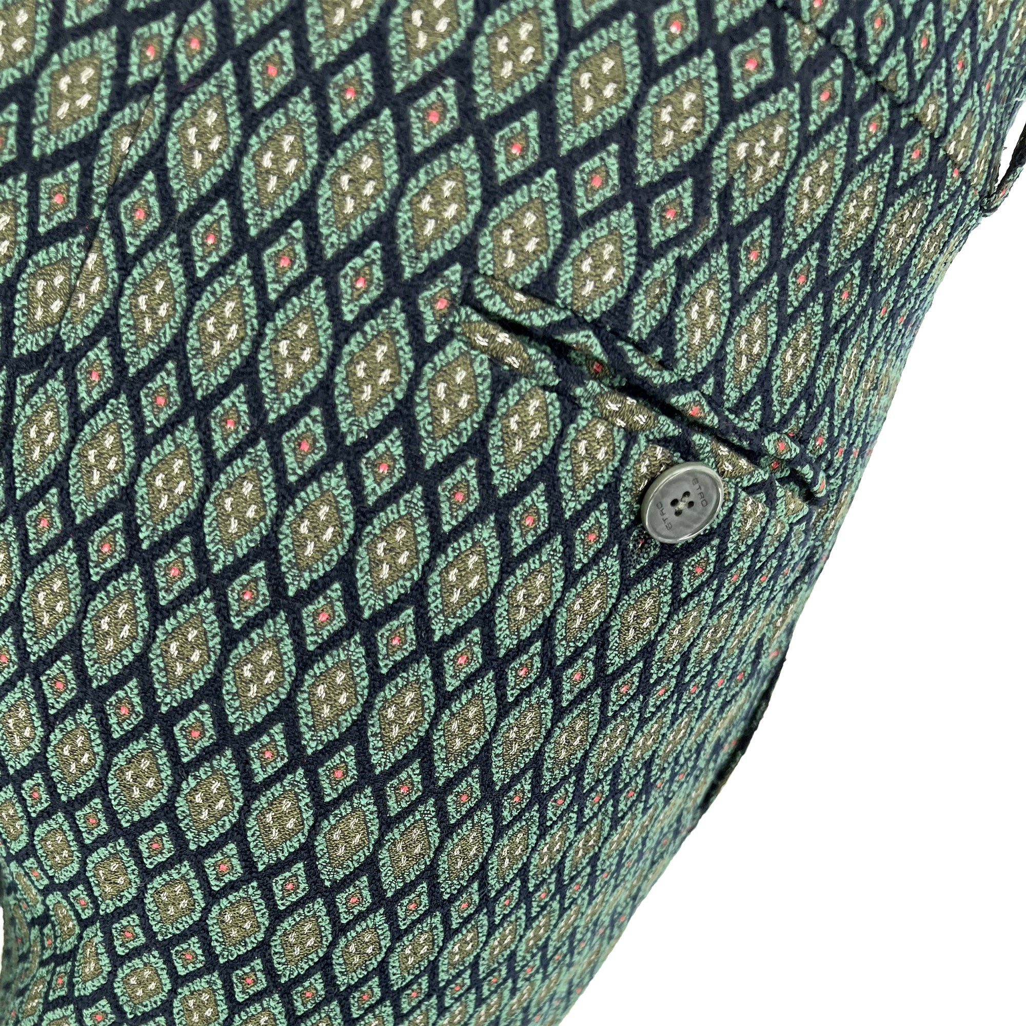 Etro Green Wool Blend Trousers