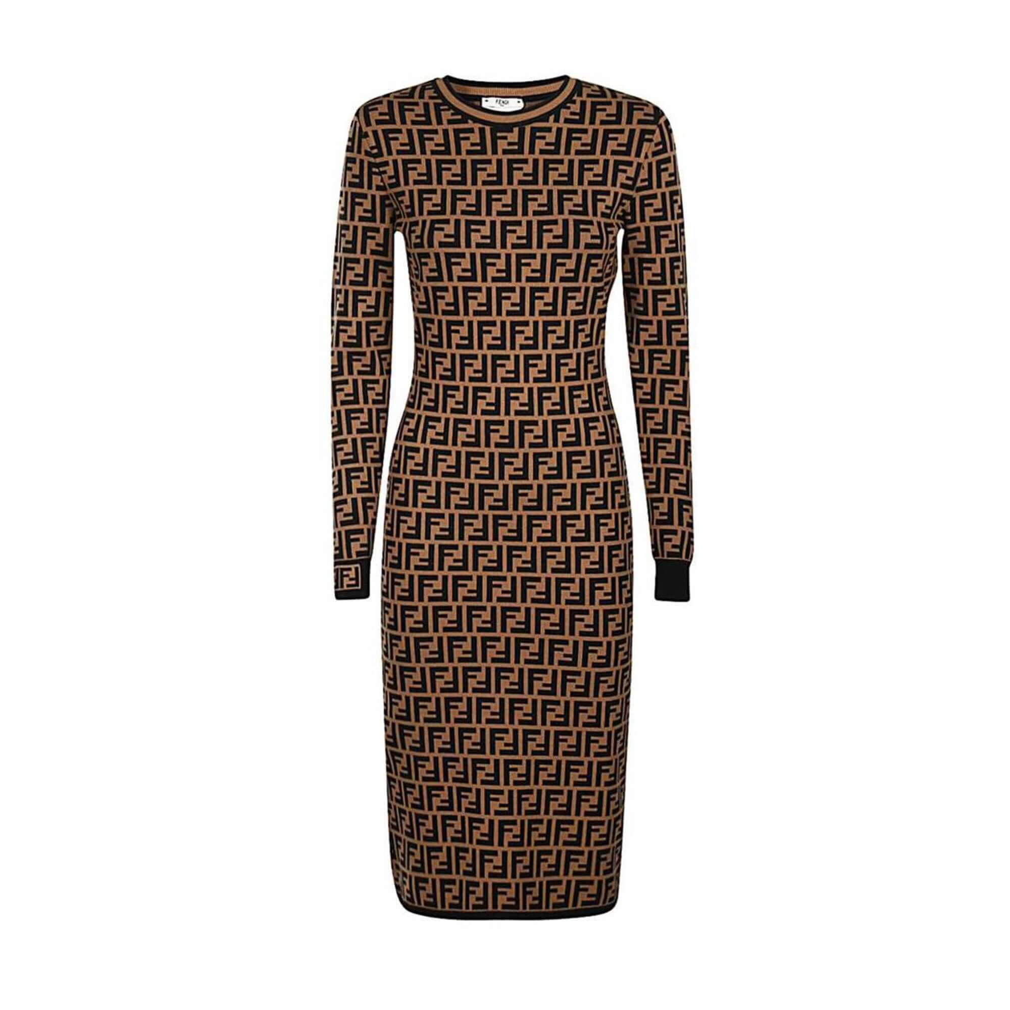 Fendi FF Logo Midi Dress