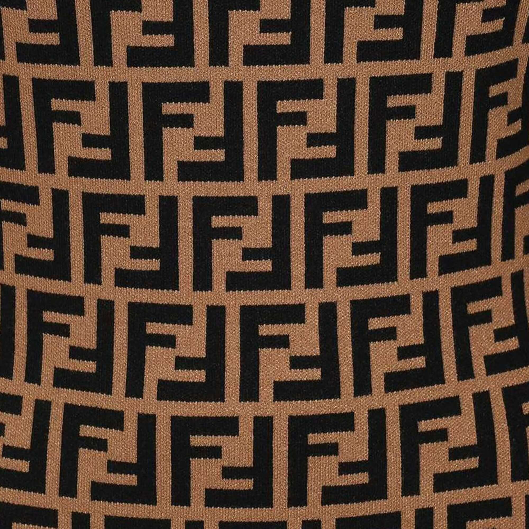 Fendi FF Logo Midi Dress