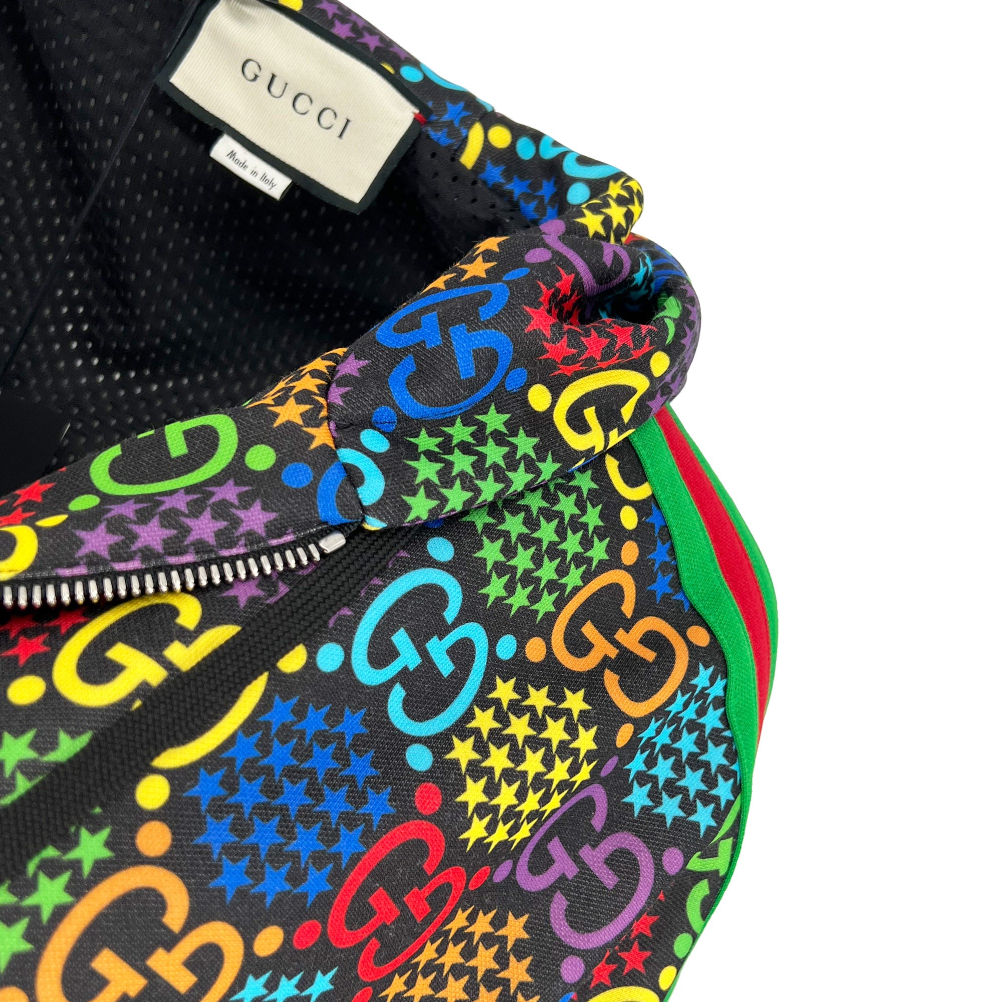 Gucci multicolour zip up hoodie