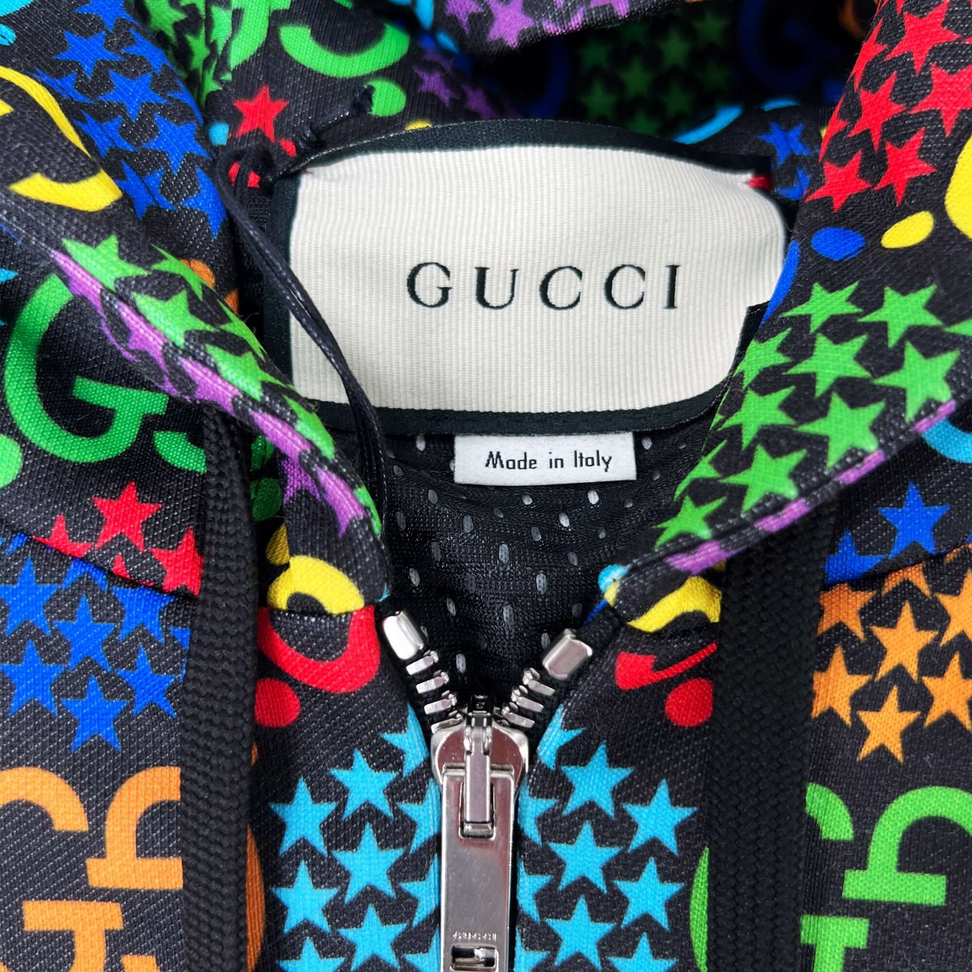 Gucci multicolour zip up hoodie