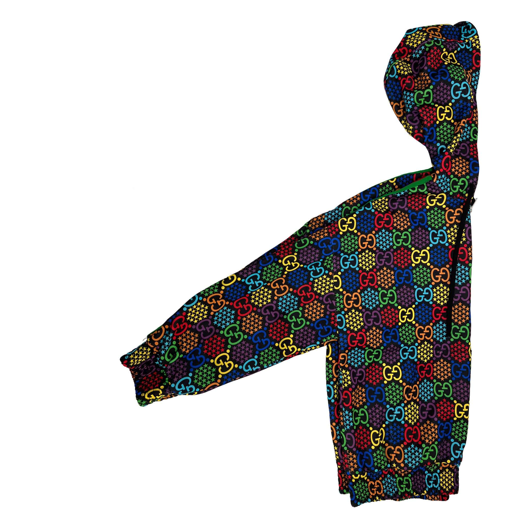 Gucci multicolour zip up hoodie