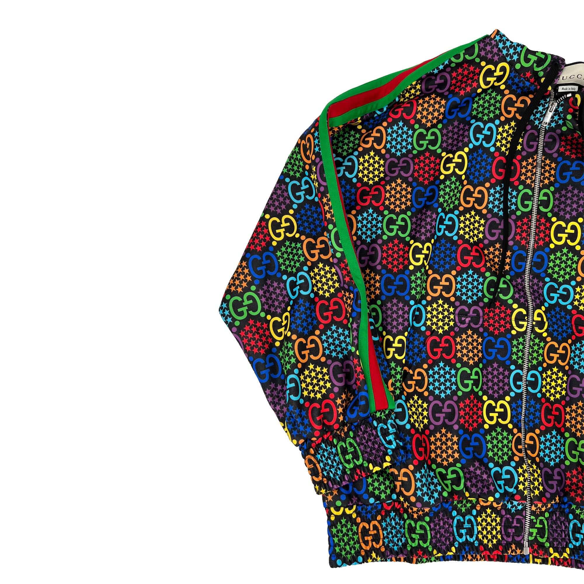 Gucci multicolour zip up hoodie