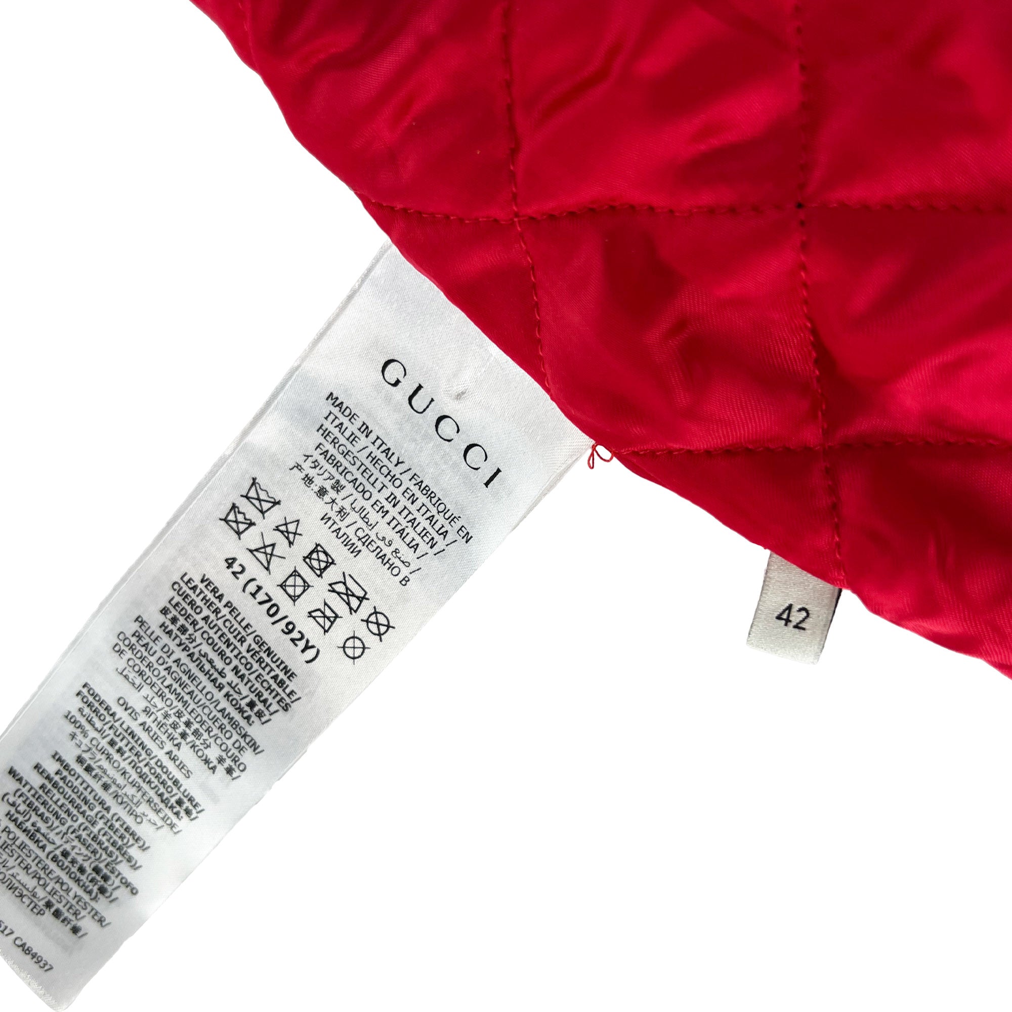 Gucci Leather Biker Jacket