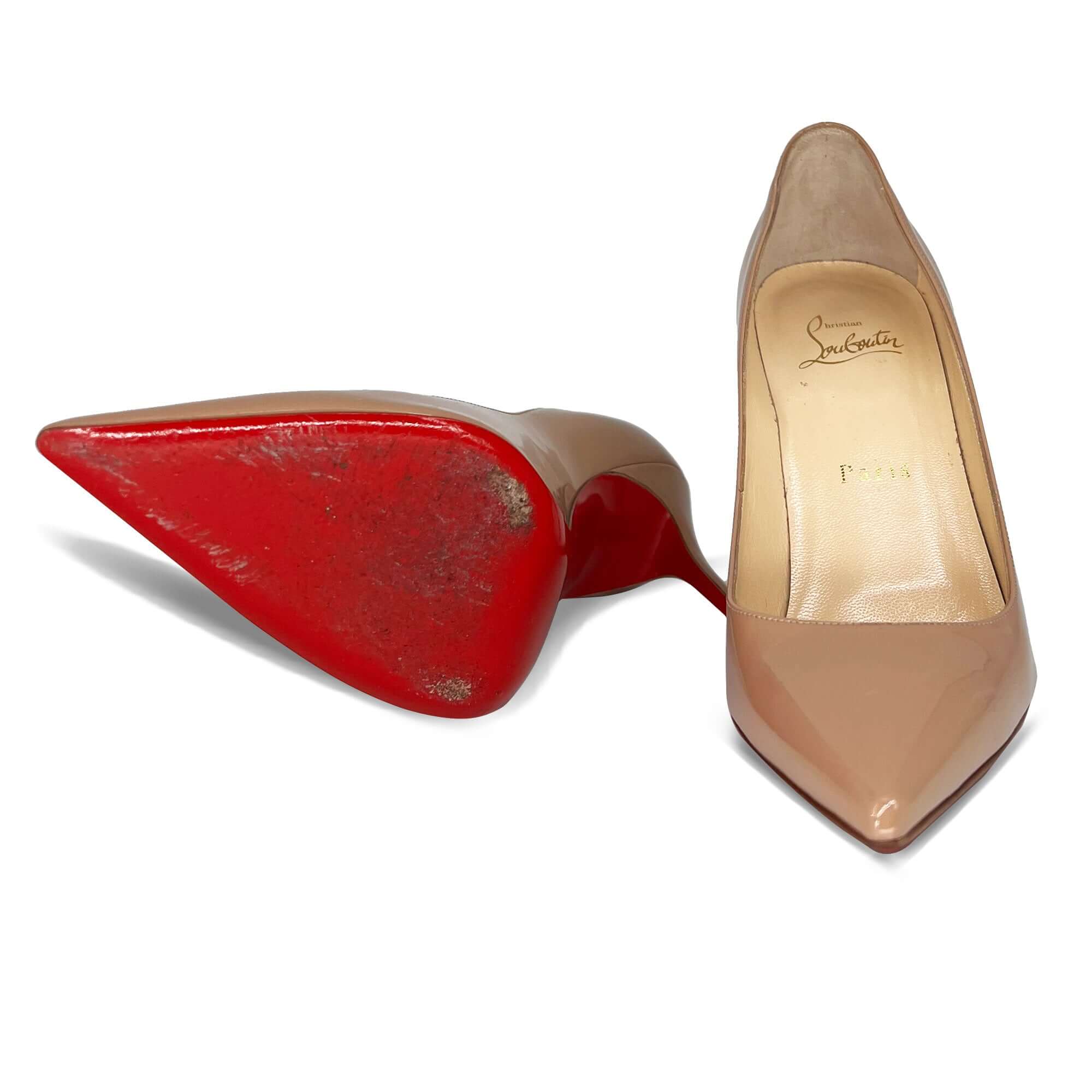 Christian Louboutin mid kate leather pumps