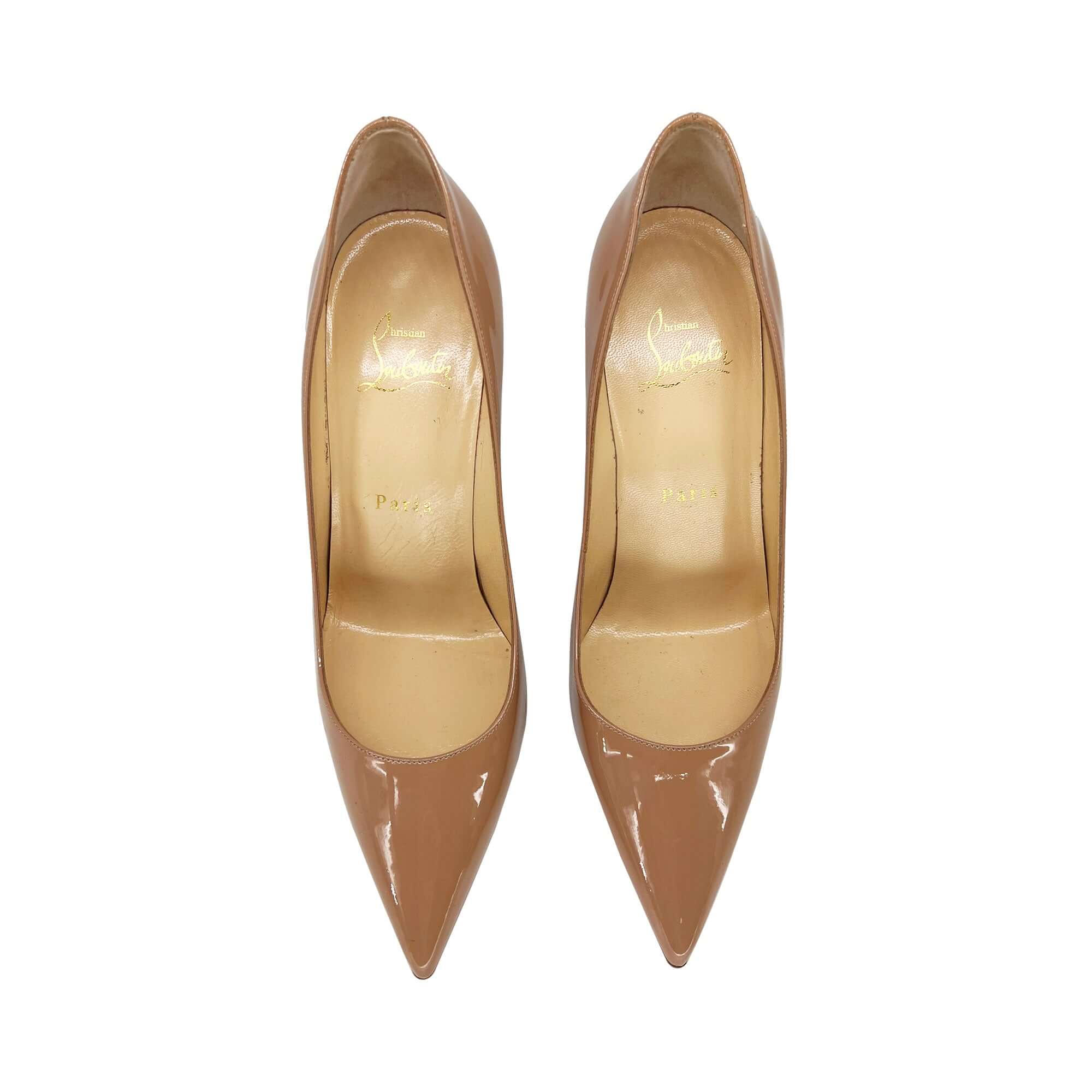 Christian Louboutin mid kate leather pumps