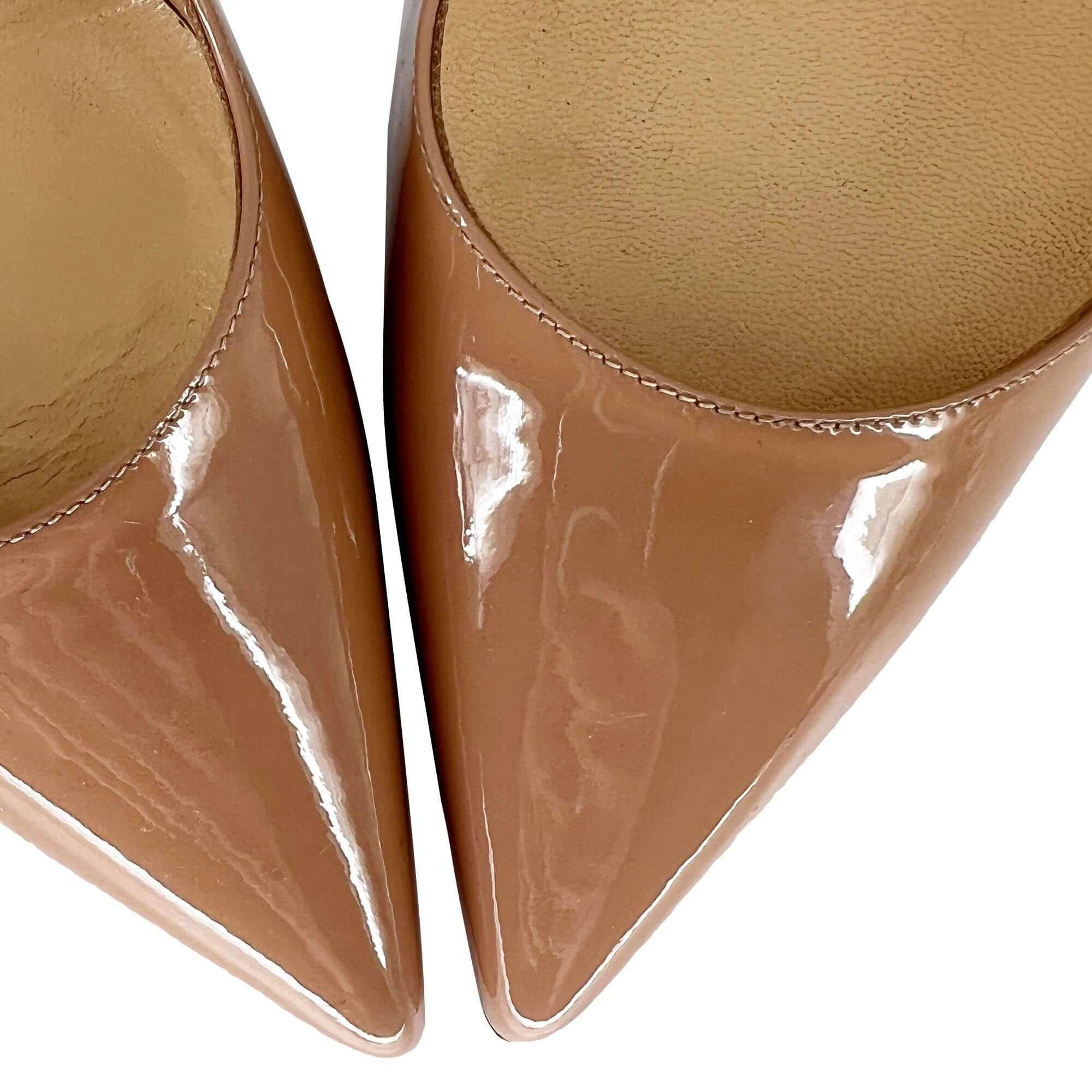 Christian Louboutin mid kate leather pumps