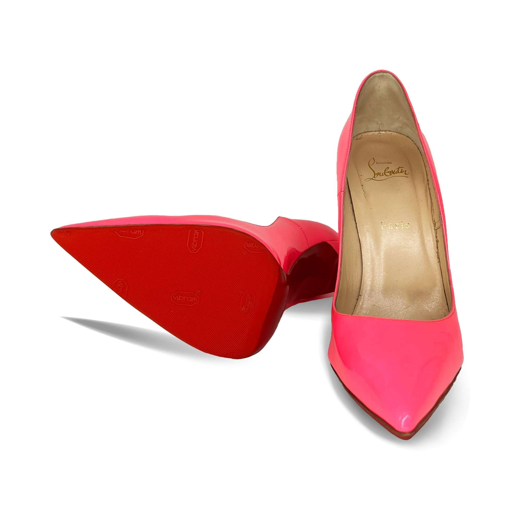 Christian Louboutin pink So Kate leather heels