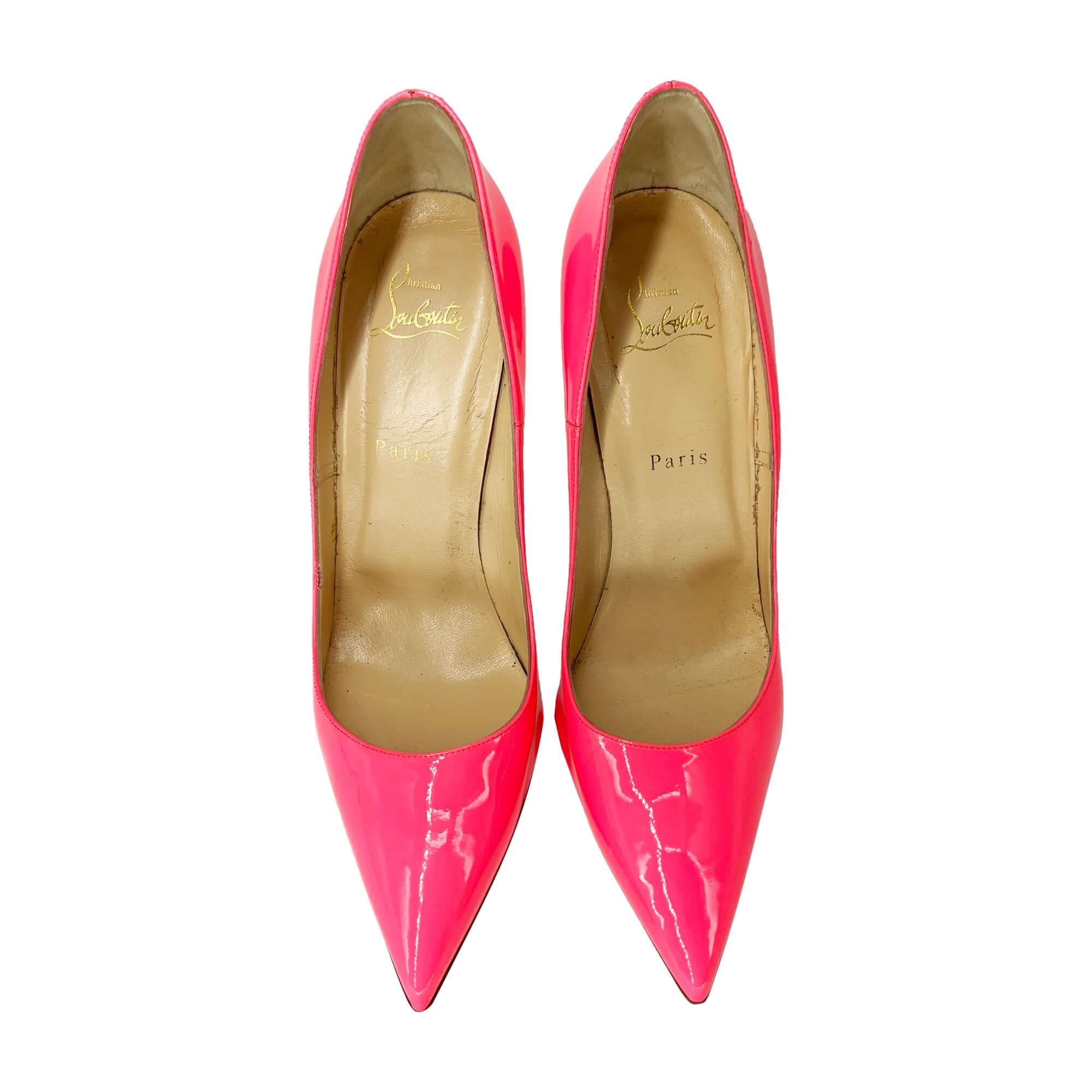 Christian Louboutin pink So Kate leather heels