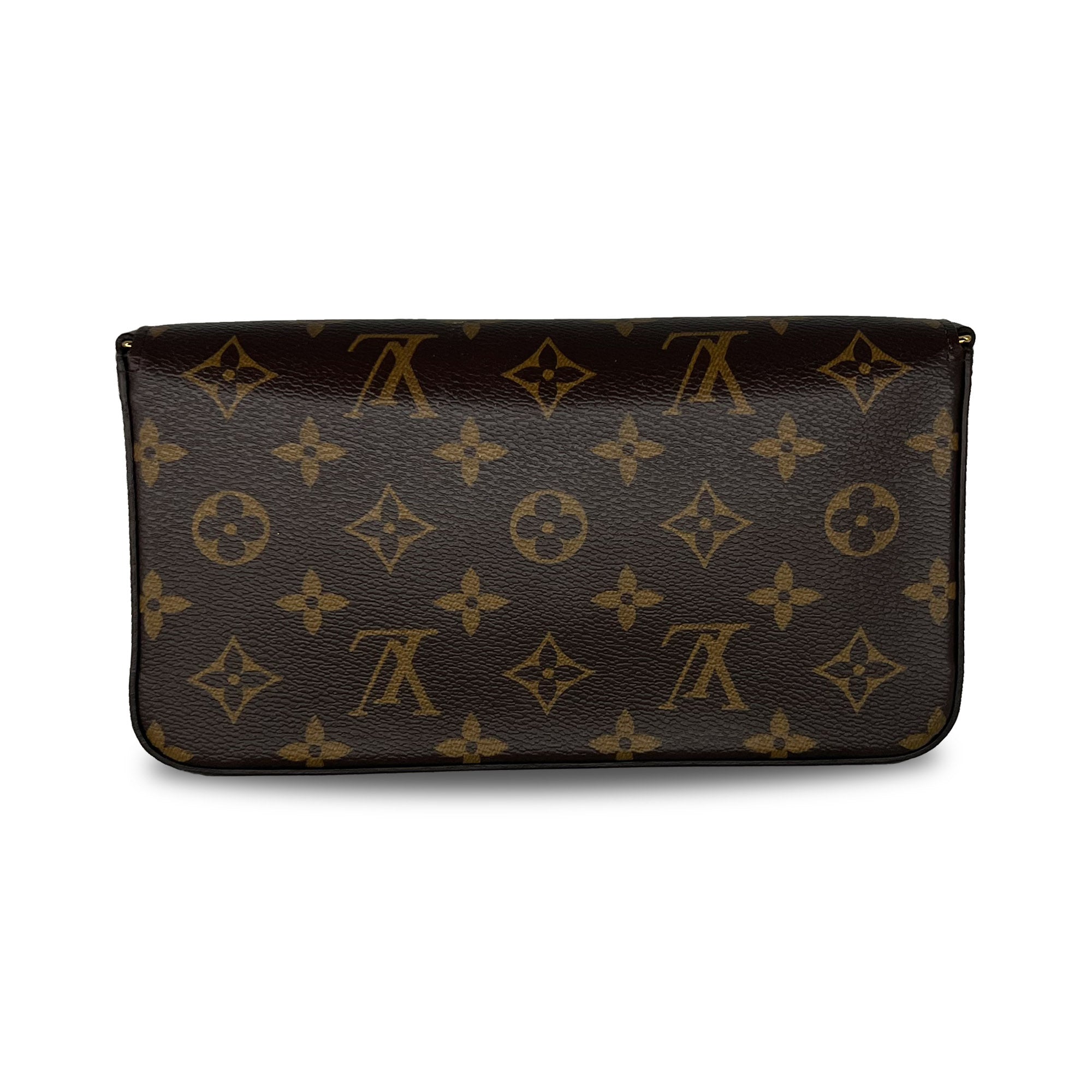 Louis Vuitton Monogram Christmas Animation pochette chain wallet