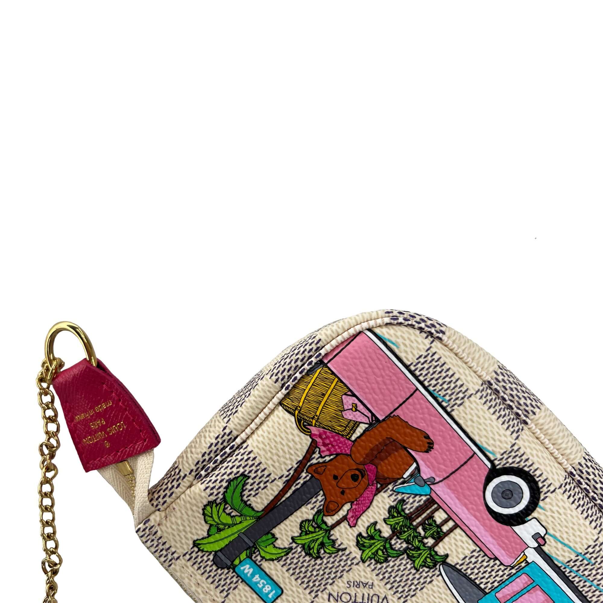 Louis Vuitton Damien Alma Hollywood pochette chain wallet