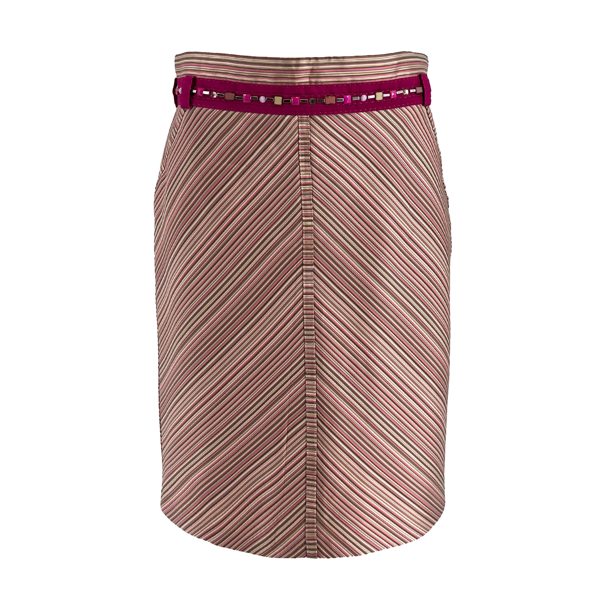 Louis Vuitton Striped Skirt – VintageBooBoo Pre owned designer