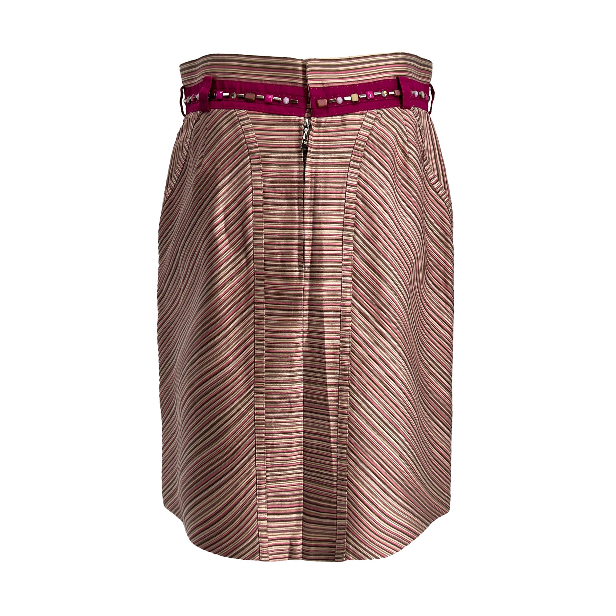 Louis Vuitton Striped Skirt