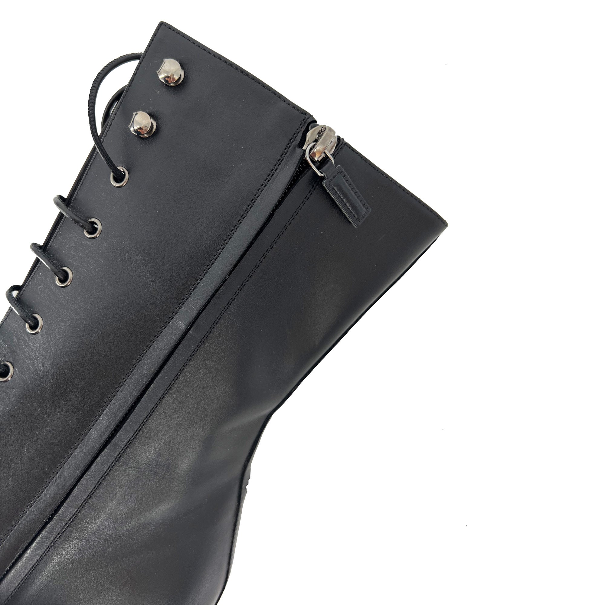 Nodaleto Bulla black lace-up high heel boots