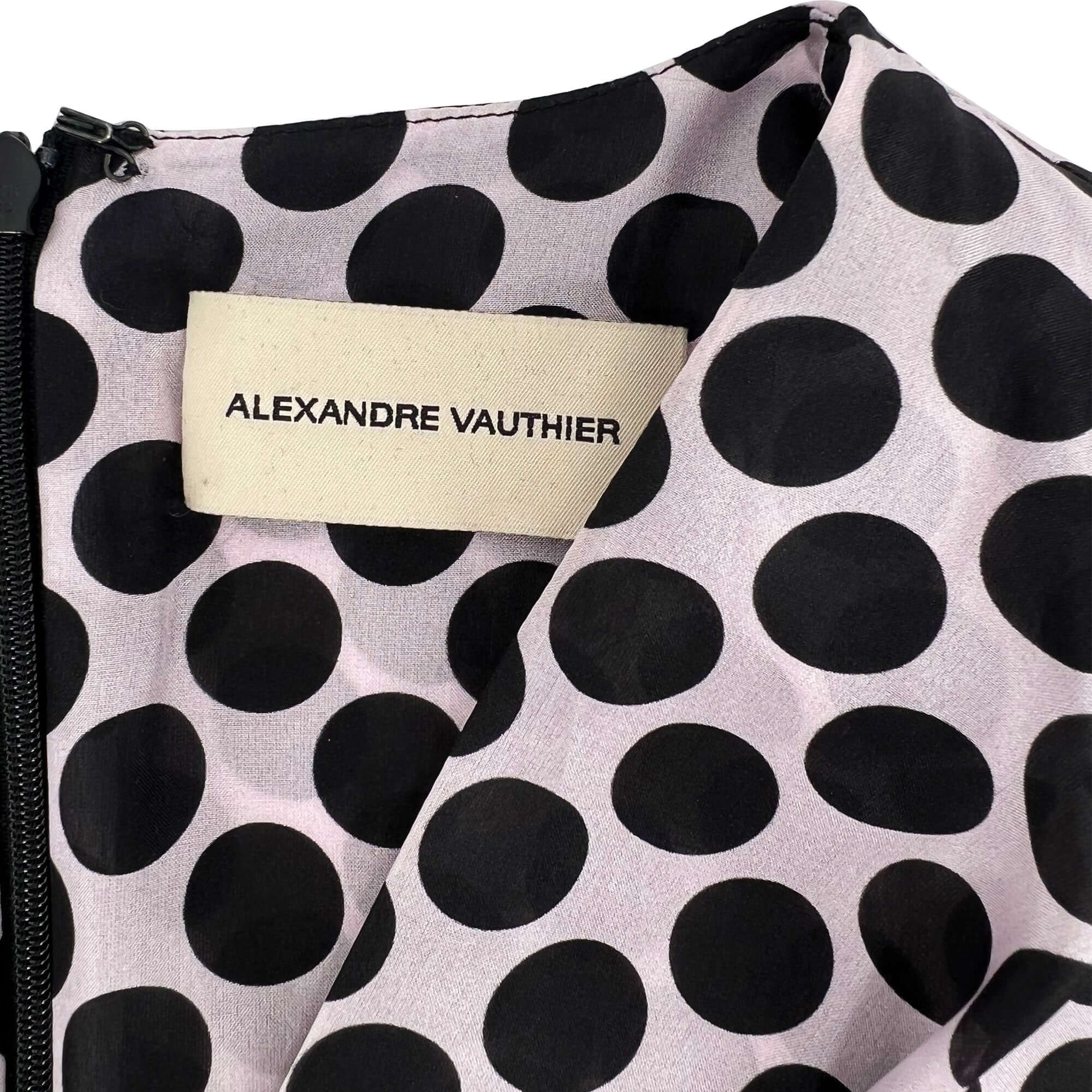 Alexander Vauthier polka dot satin dress