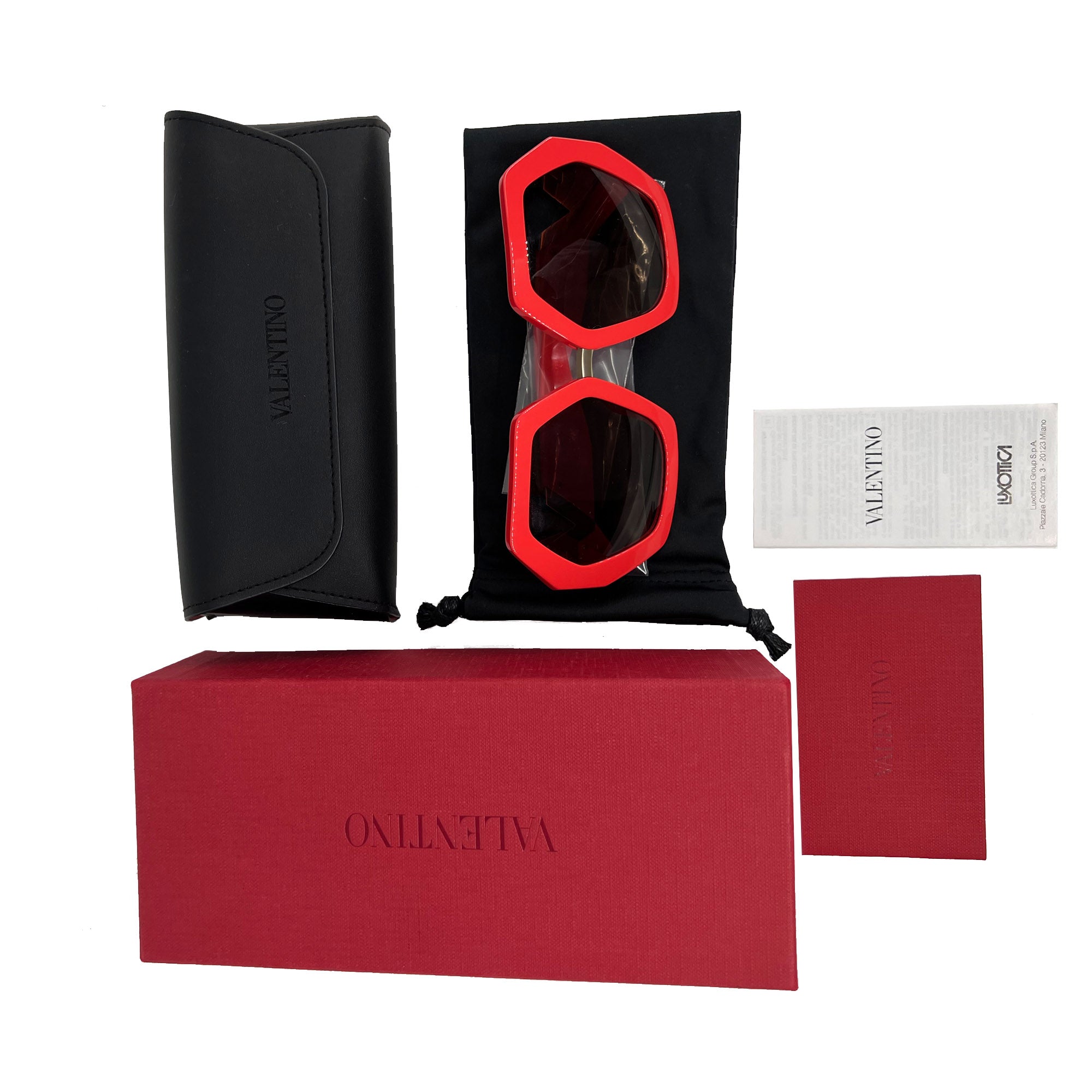 Valentino VLOGO Eyewear Coral Red