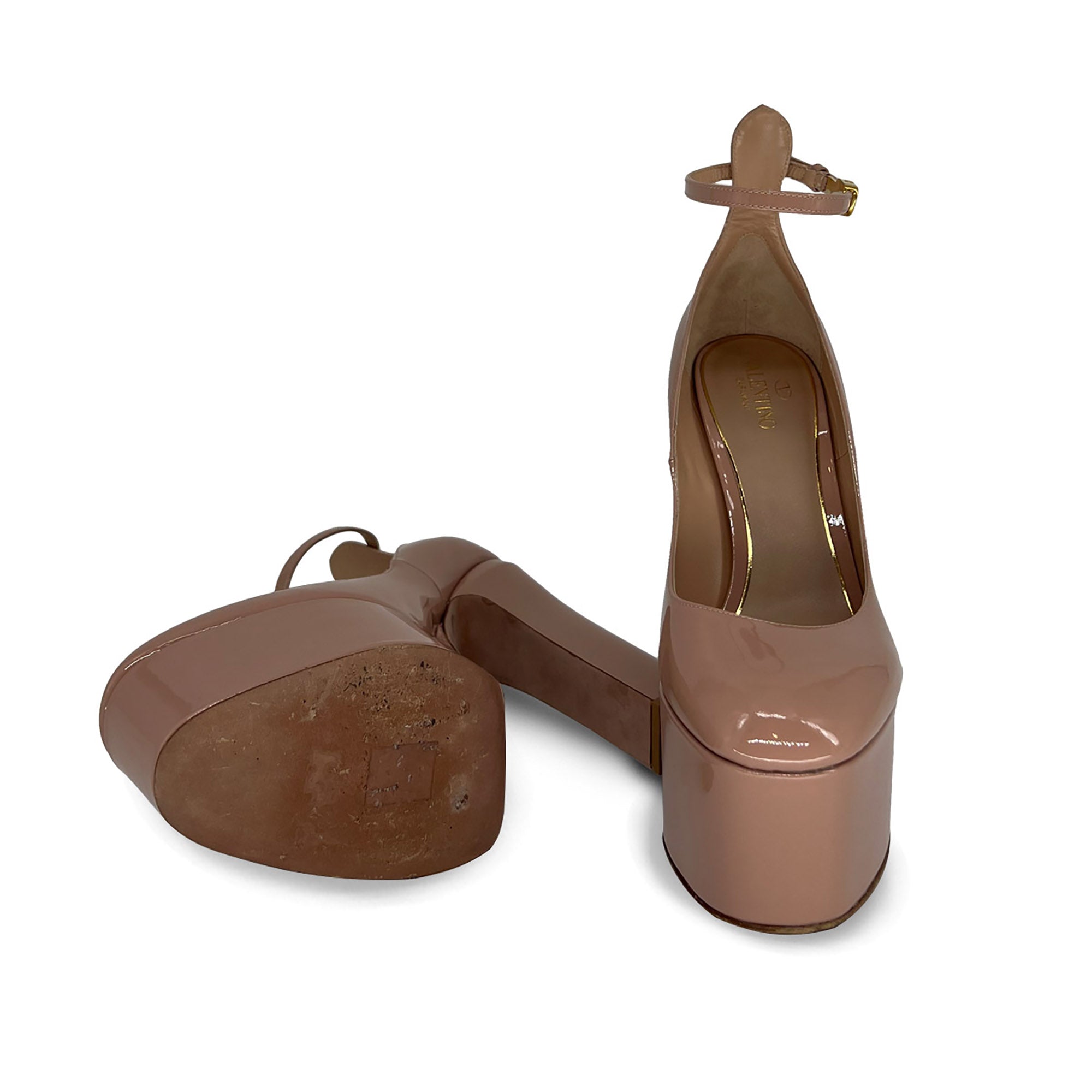Valentino Garavani tan-go shoes
