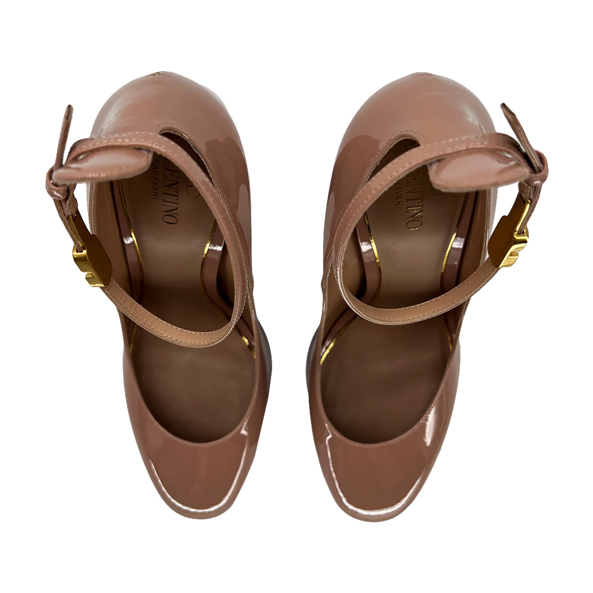 Valentino Garavani tan-go shoes