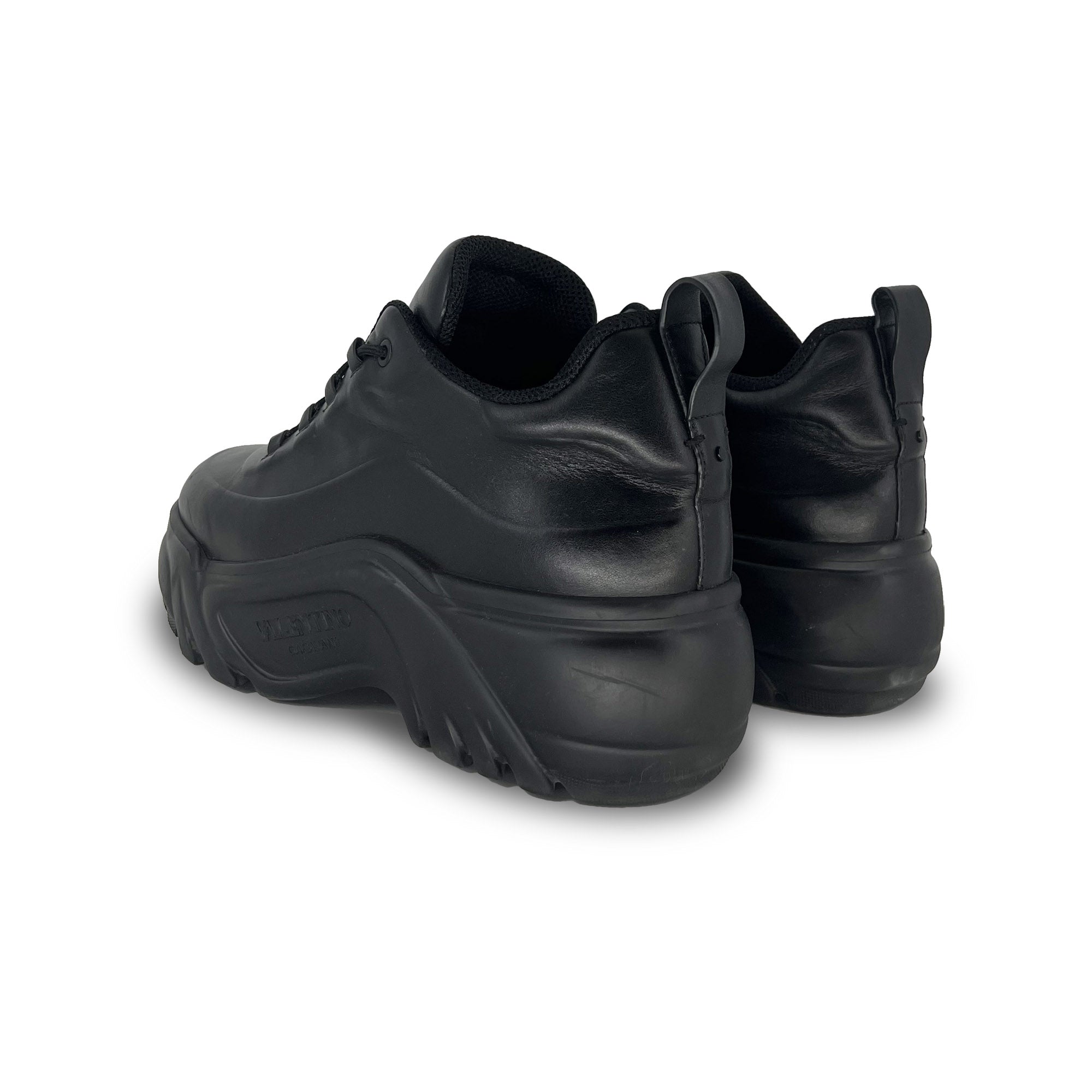 Valentino Garavani Black Platform Chunky Sneakers