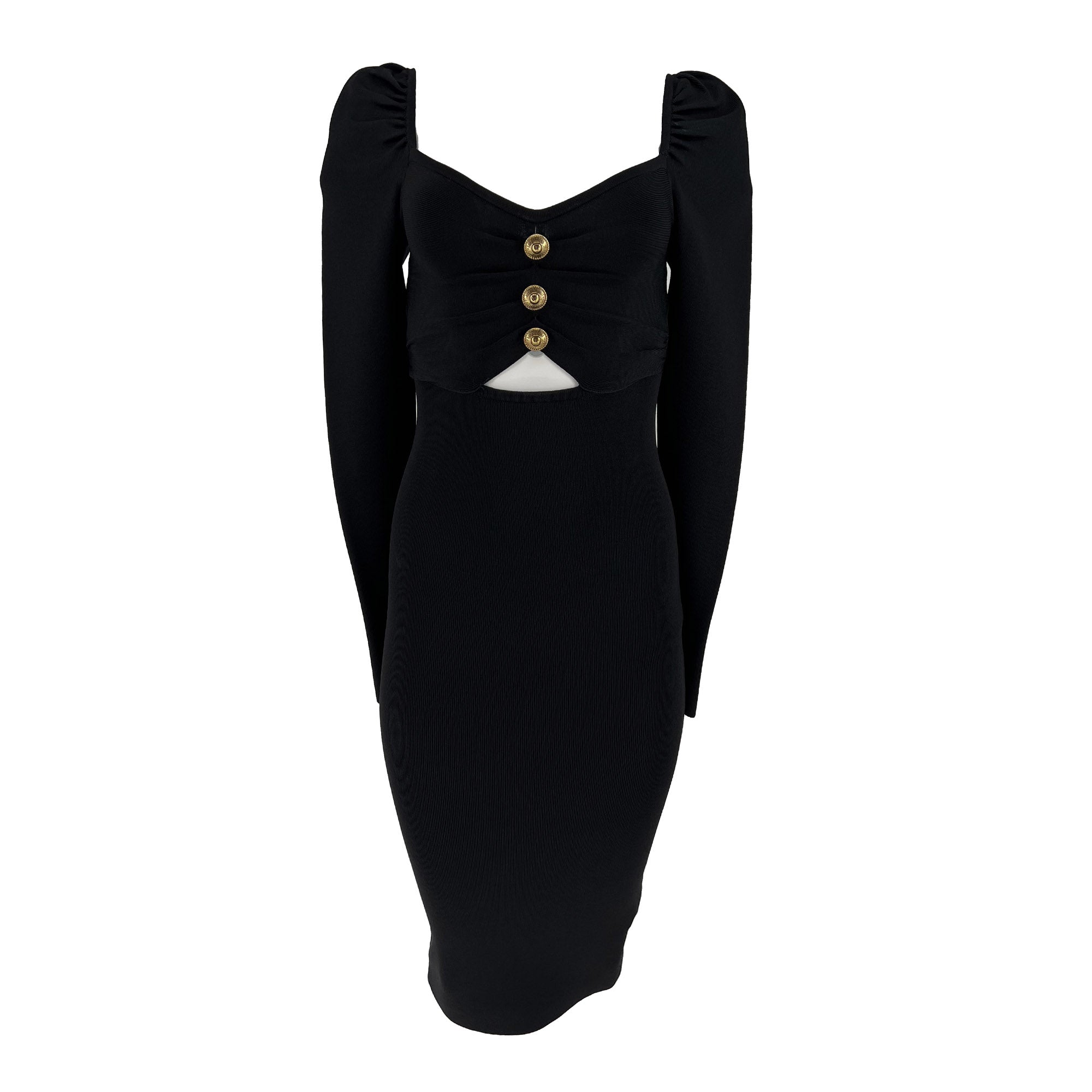Versace Jeans Couture black midi bandage dress