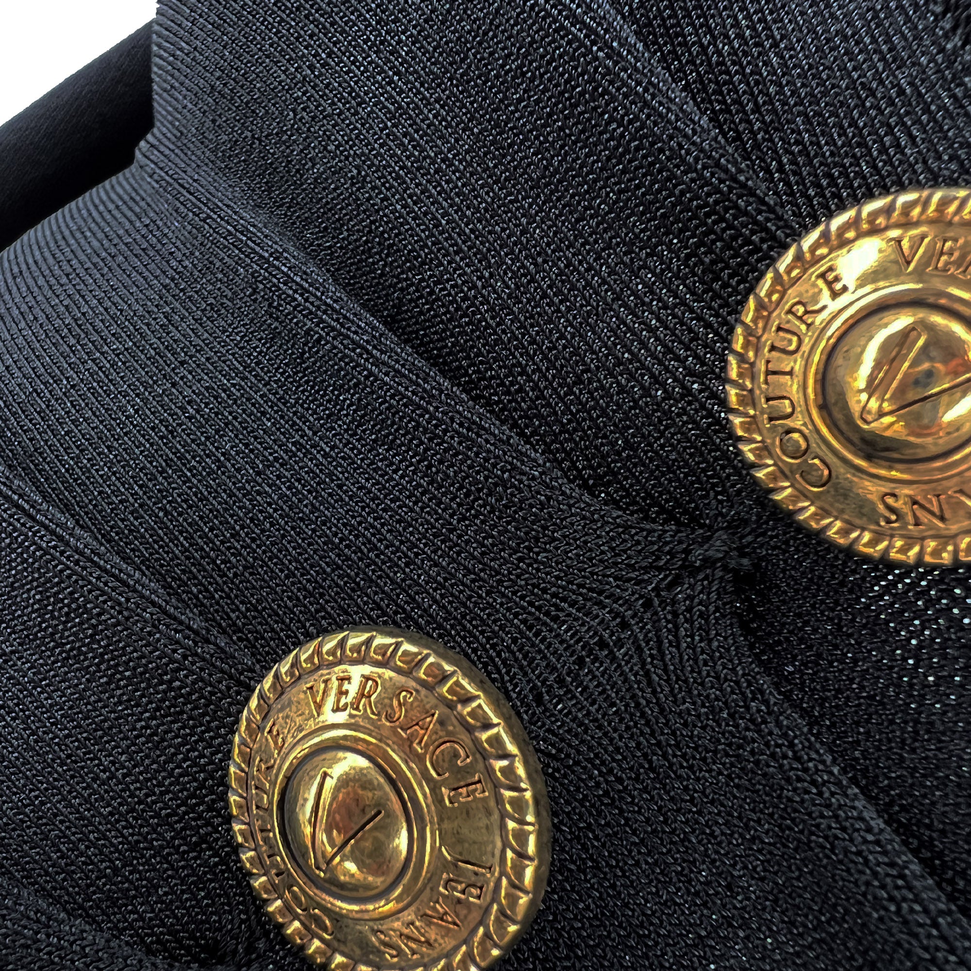 Versace Jeans Couture black midi bandage dress