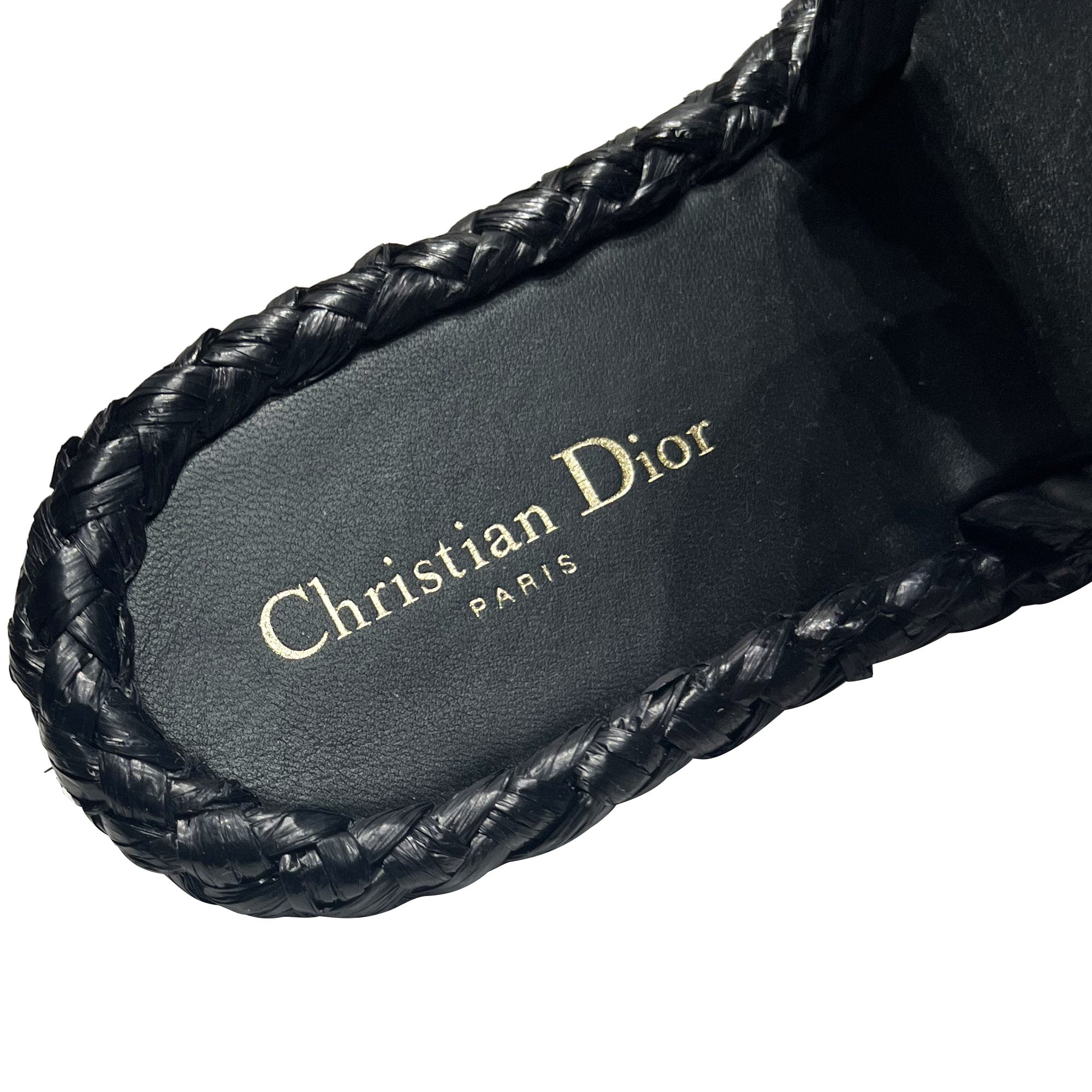 Christian Dior Raffia Sandals