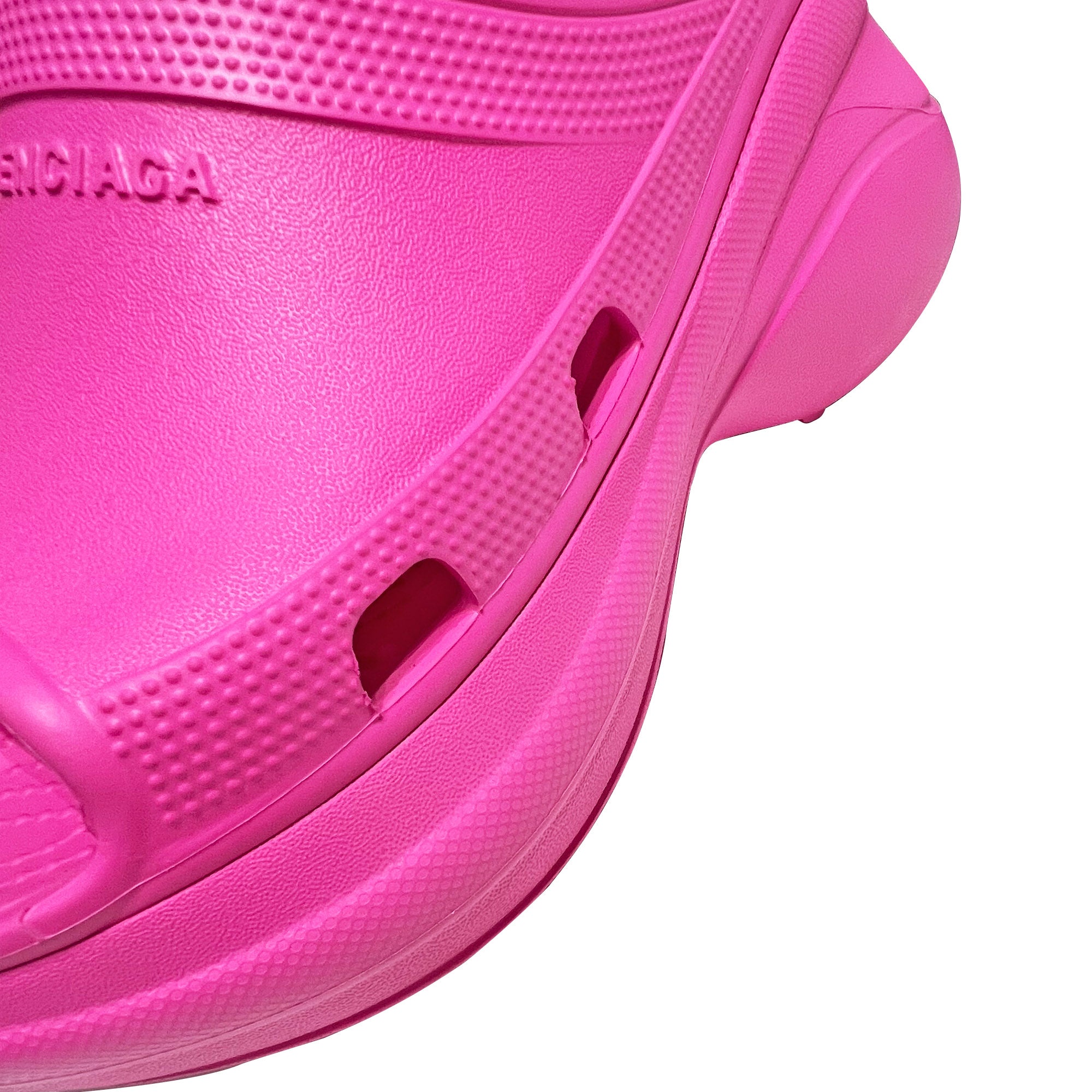 BaLenciaga Pink Pool Crocs Slide Sandals