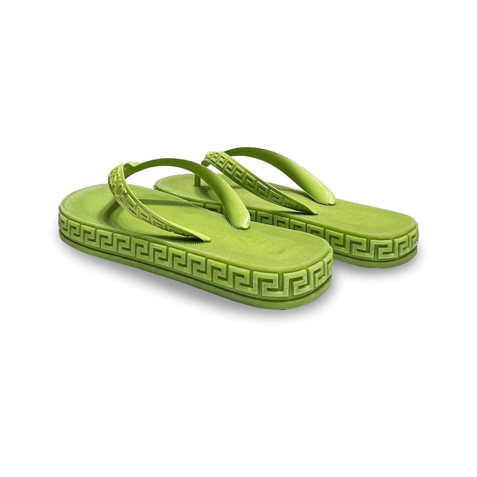 Versace Greca Logo Flip Flop Sandals
