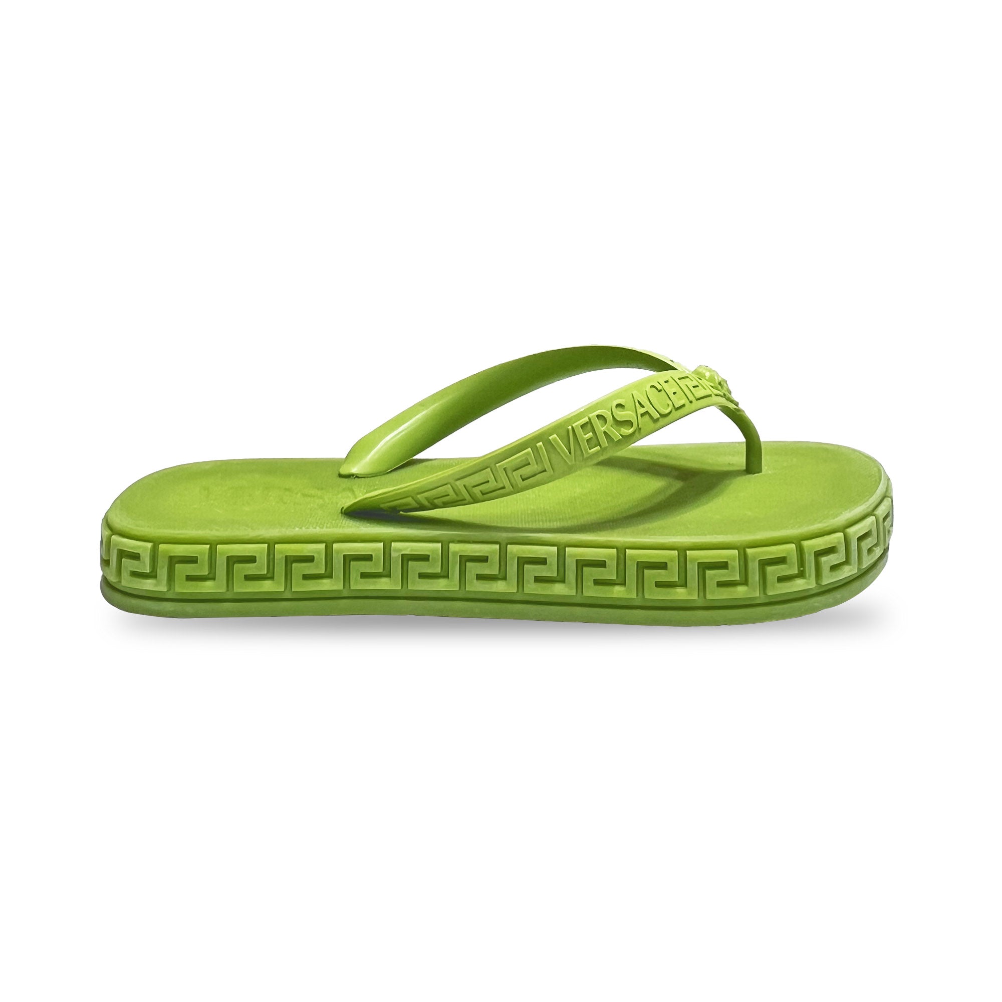 Versace Greca Logo Flip Flop Sandals