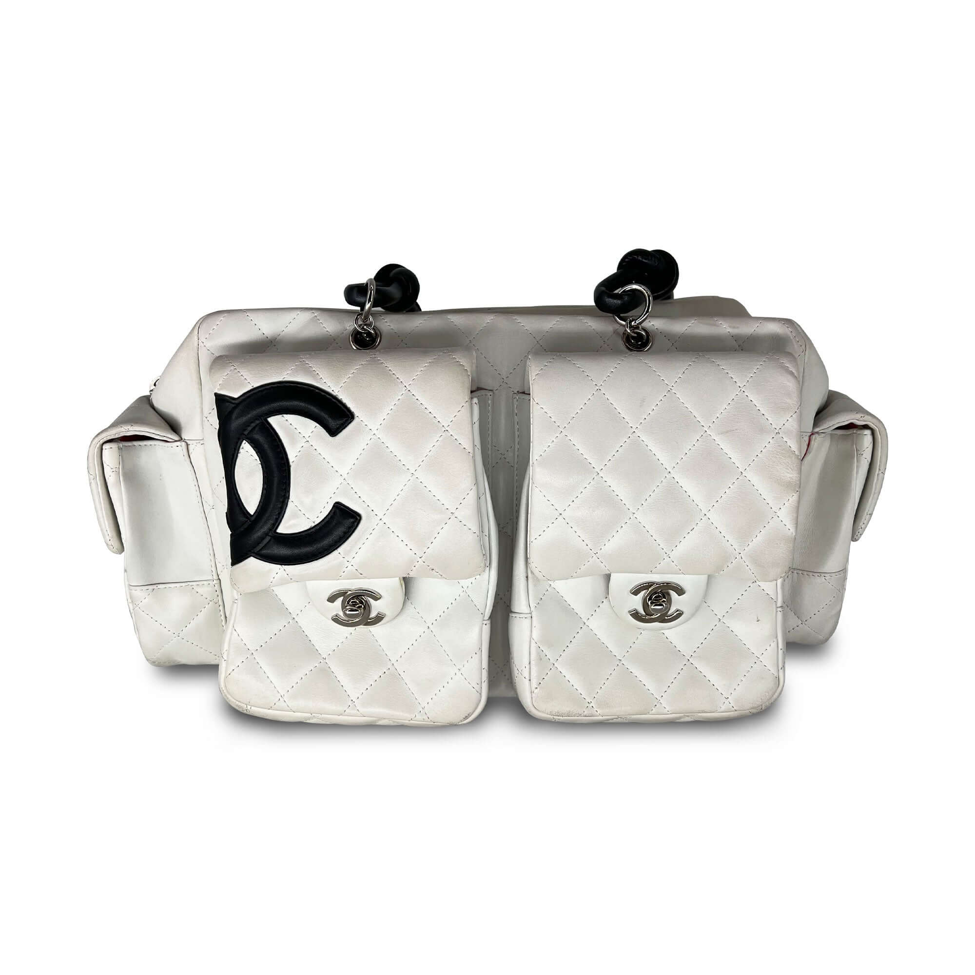 Chanel quilted calfskin leather reporter cambon white bag – VintageBooBoo Pre  owned designer bags, shoes, clothes