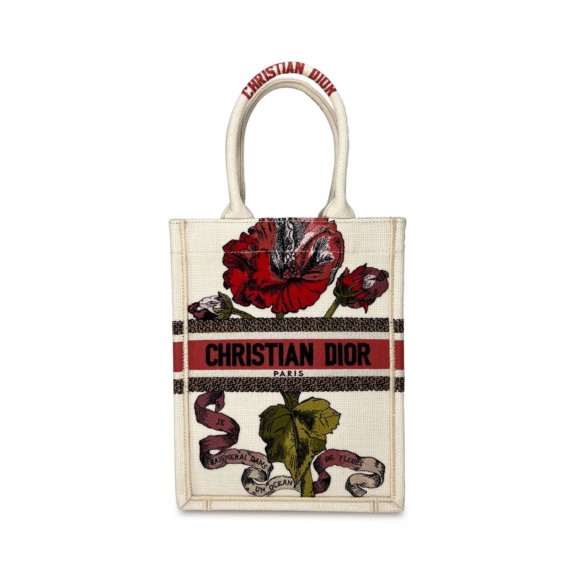 Christian Dior flower tote bag