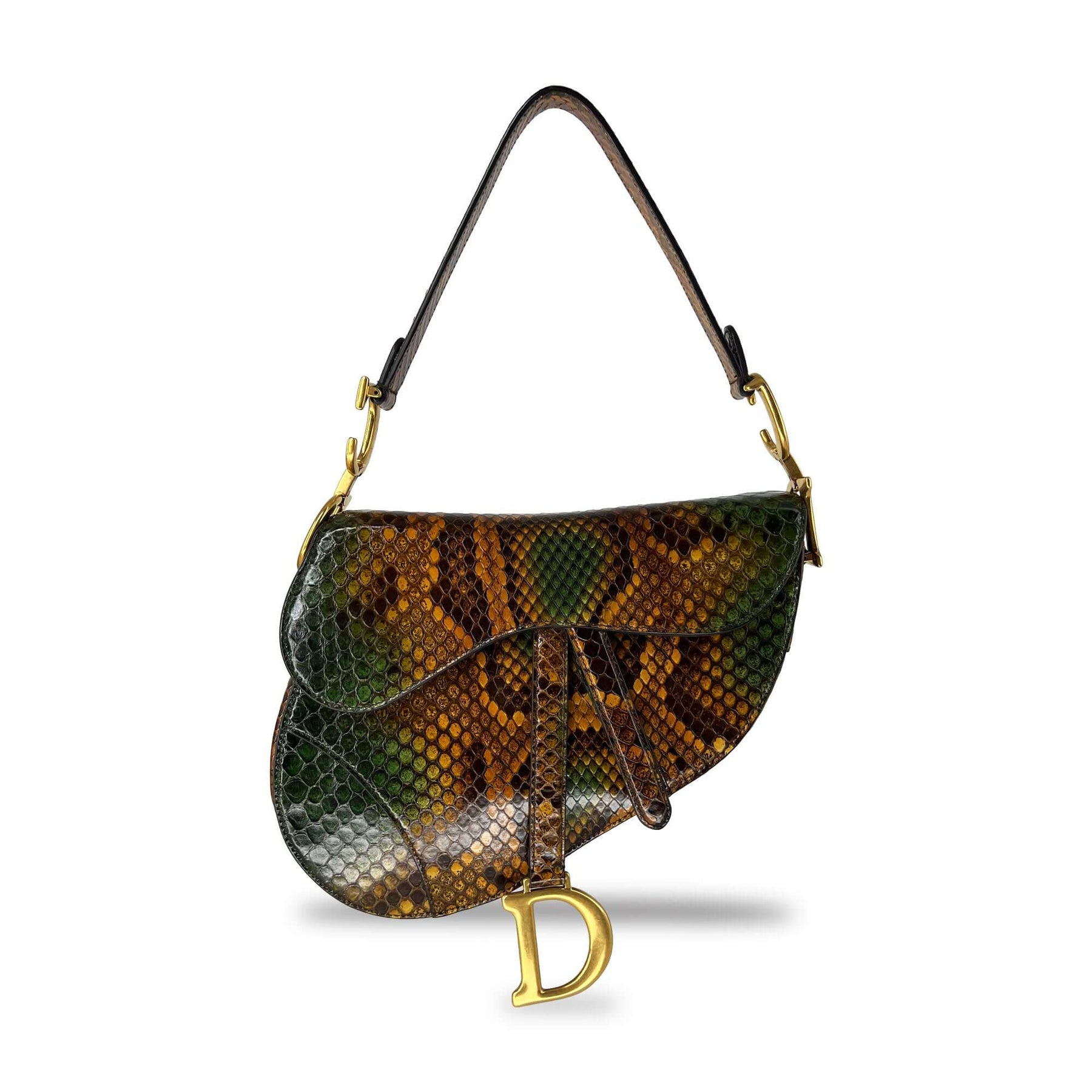 Christian Dior Python saddle bag – VintageBooBoo Pre owned designer ...