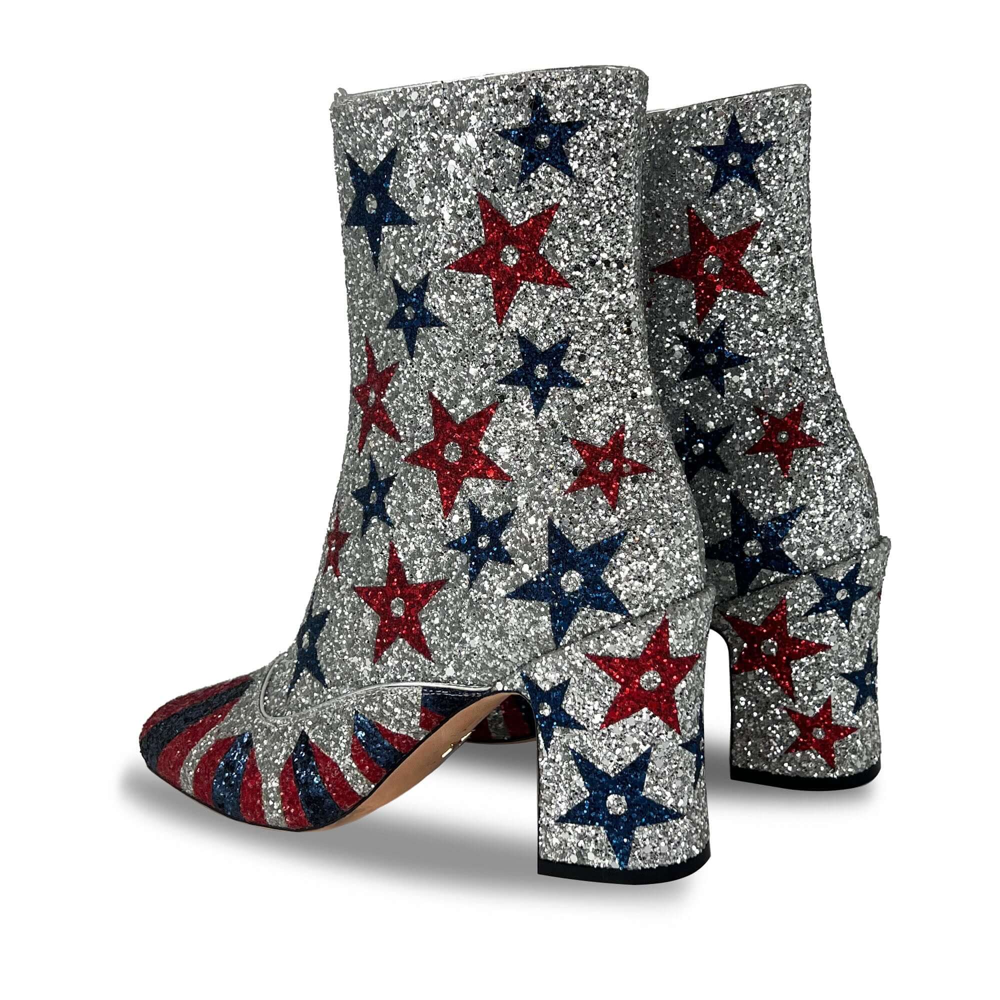 Dior SS19 circus themed strass heeled boots