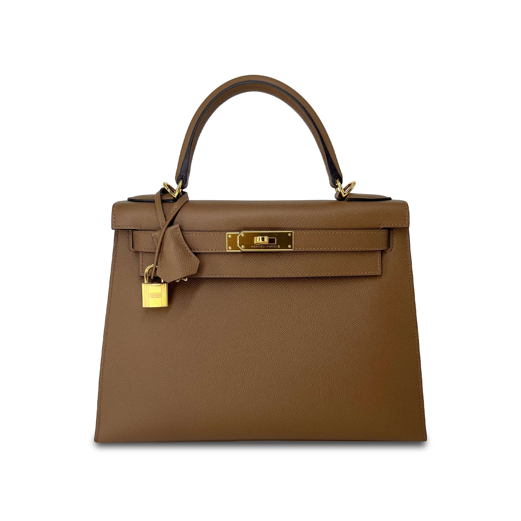 Hermes Kelly Alezan Epsom leather designer bag front