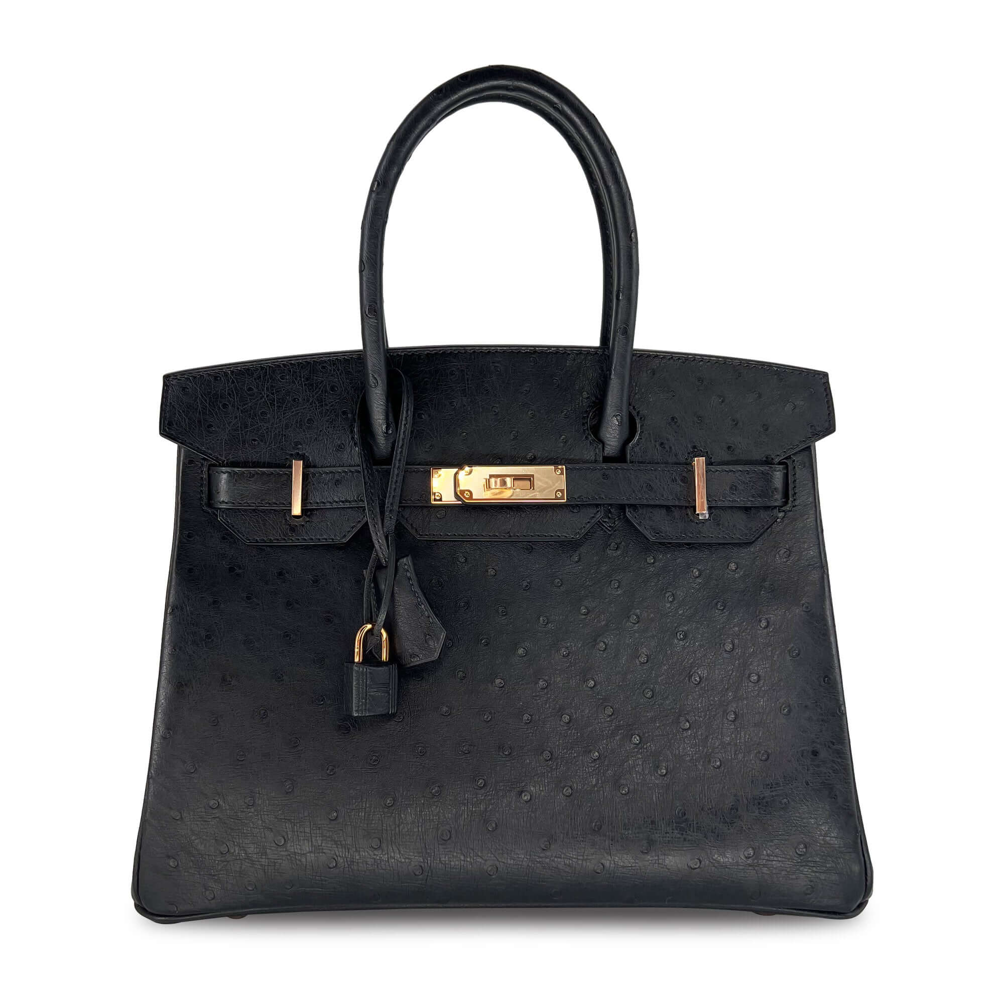 Hermes Birkin Noir Designer Bag front
