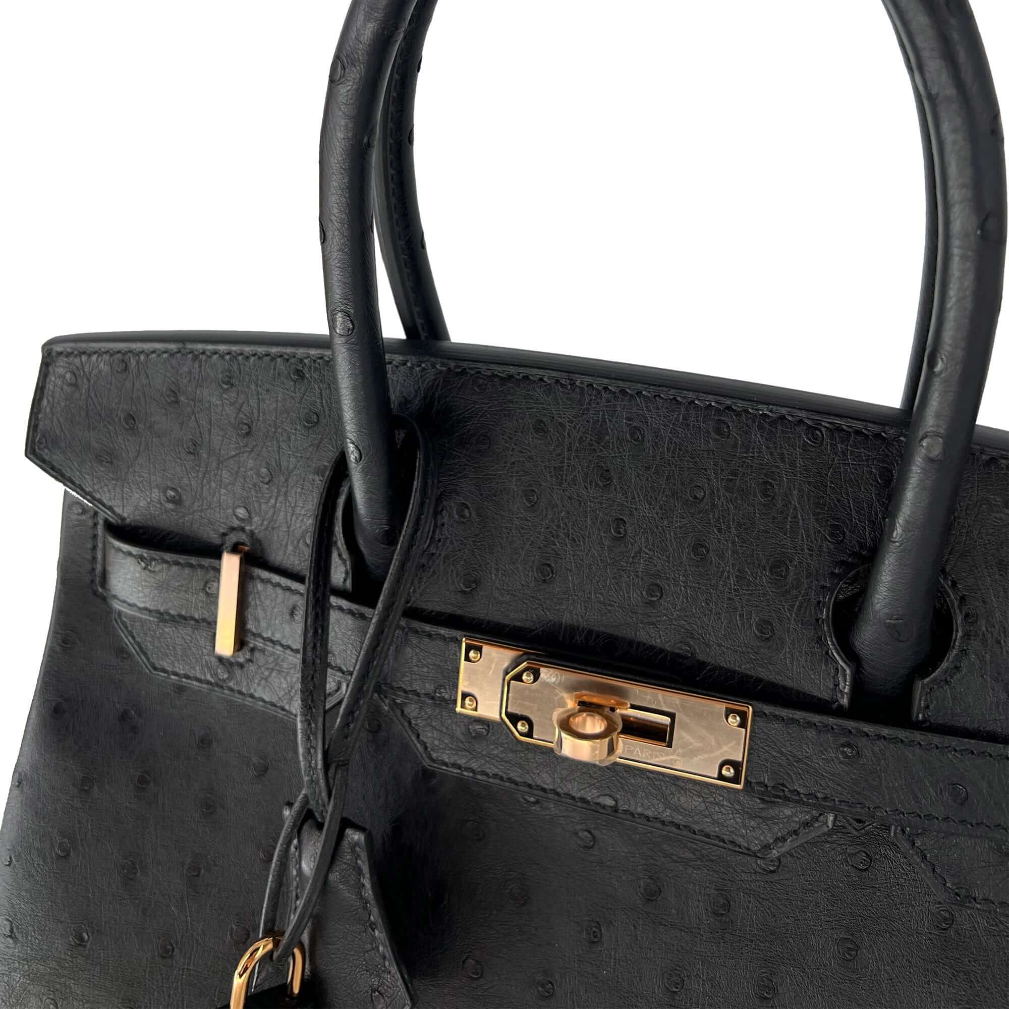 Hermes Birkin Noir Designer Bag detail