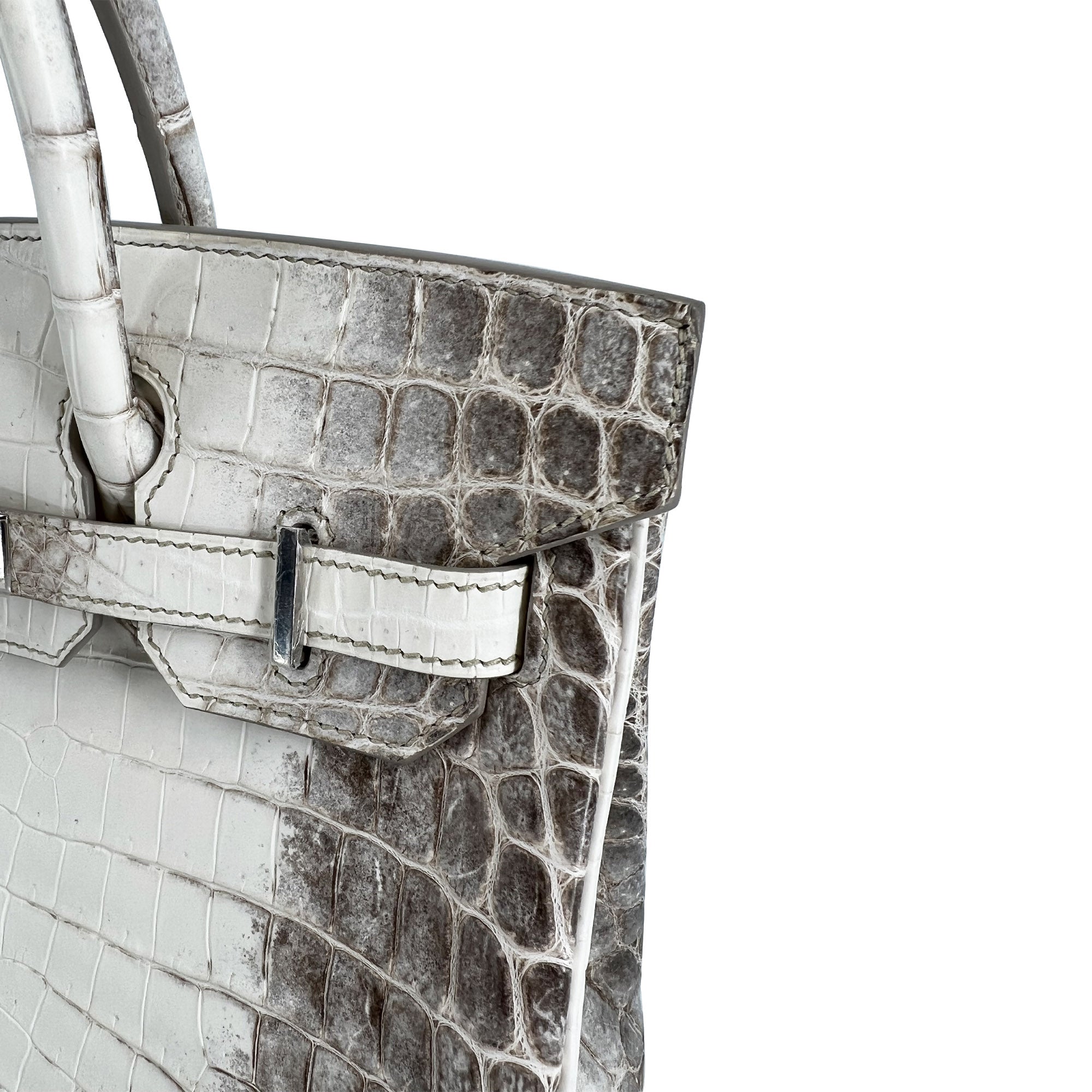 Hermes Birkin B30 Himalaya Niloticus Croco Matte designer bag corner