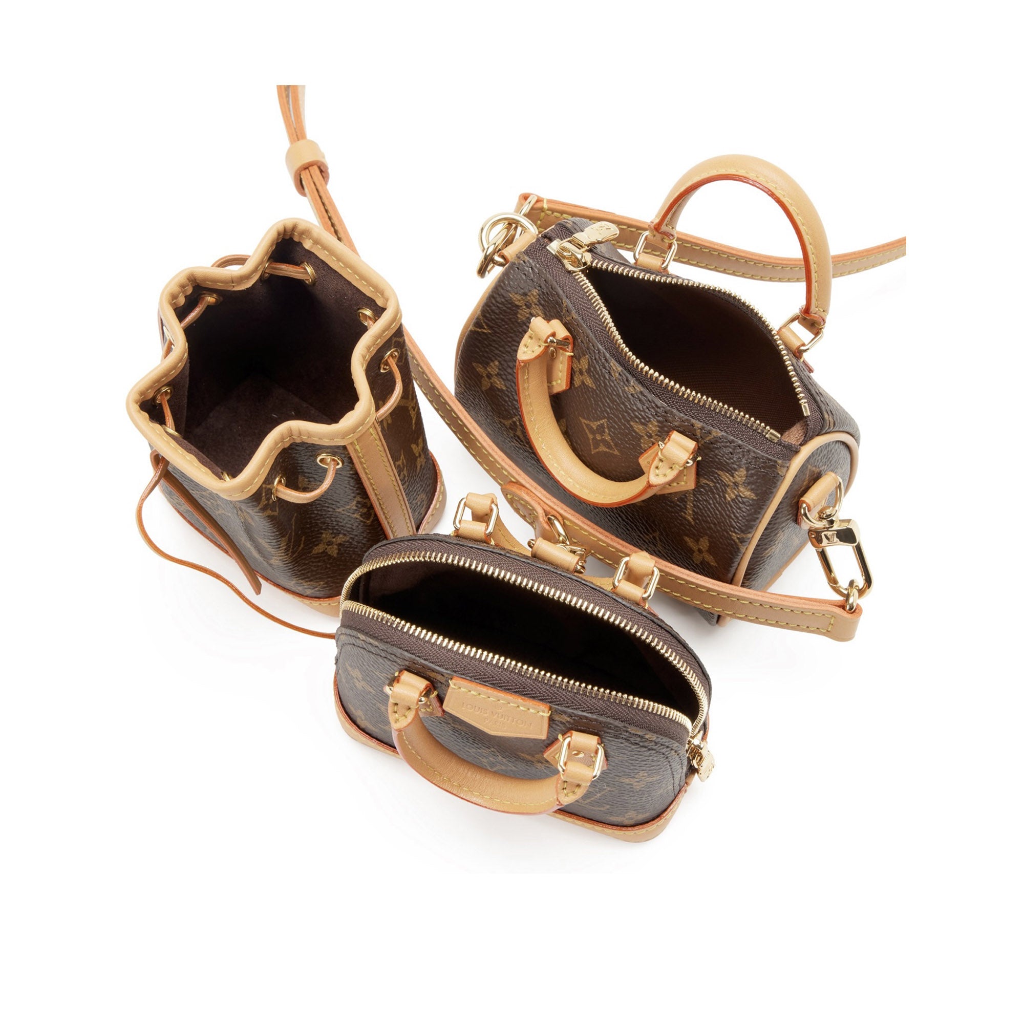 Louis Vuitton Trio Mini Icones Brown Leather ref.458120 - Joli Closet
