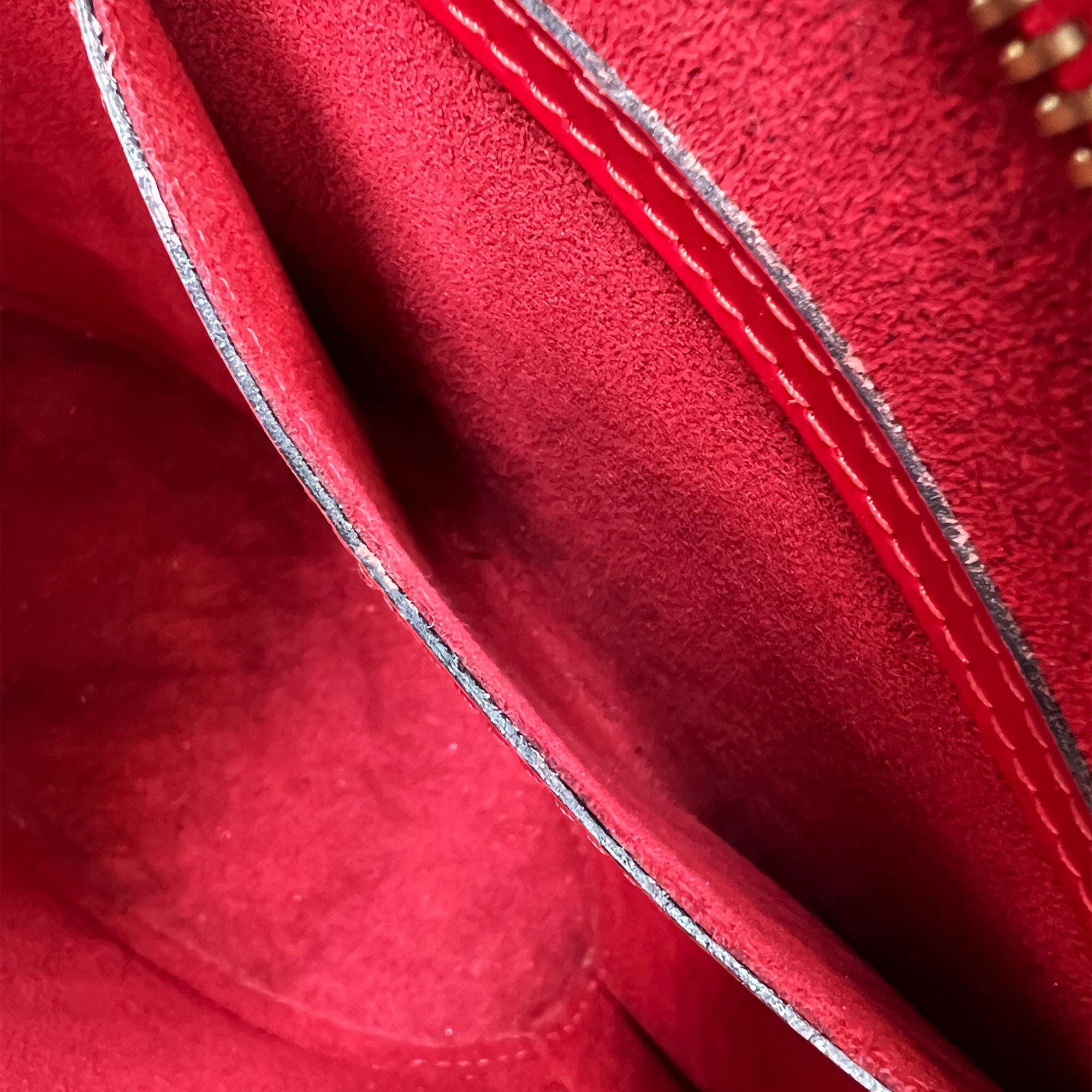 Louis Vuitton Red Epileather