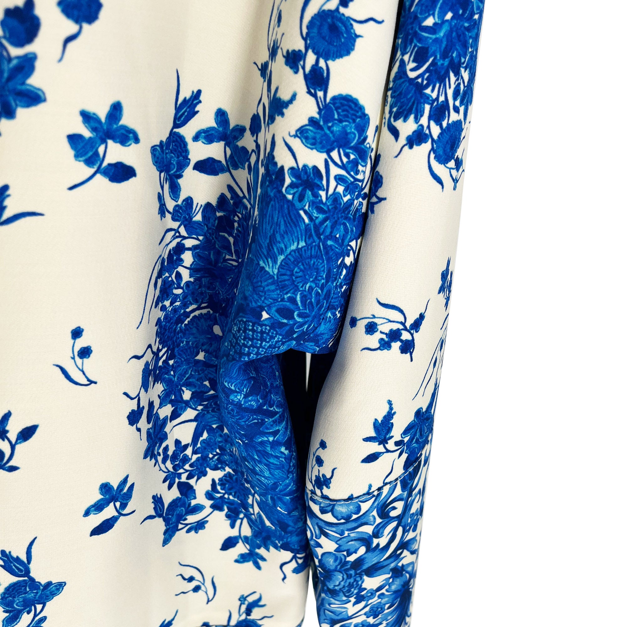 Valentino Floral Print Blue Coat