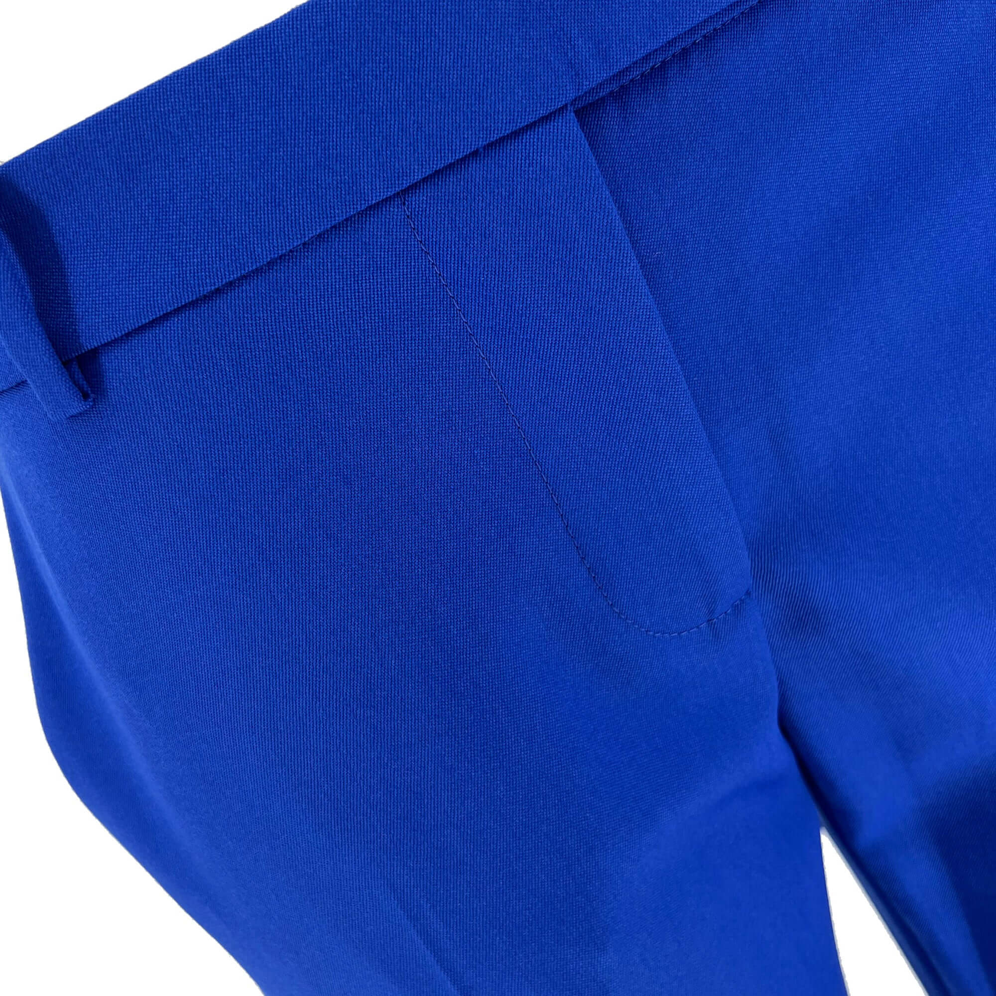 Alexander McQueen blue flared trousers