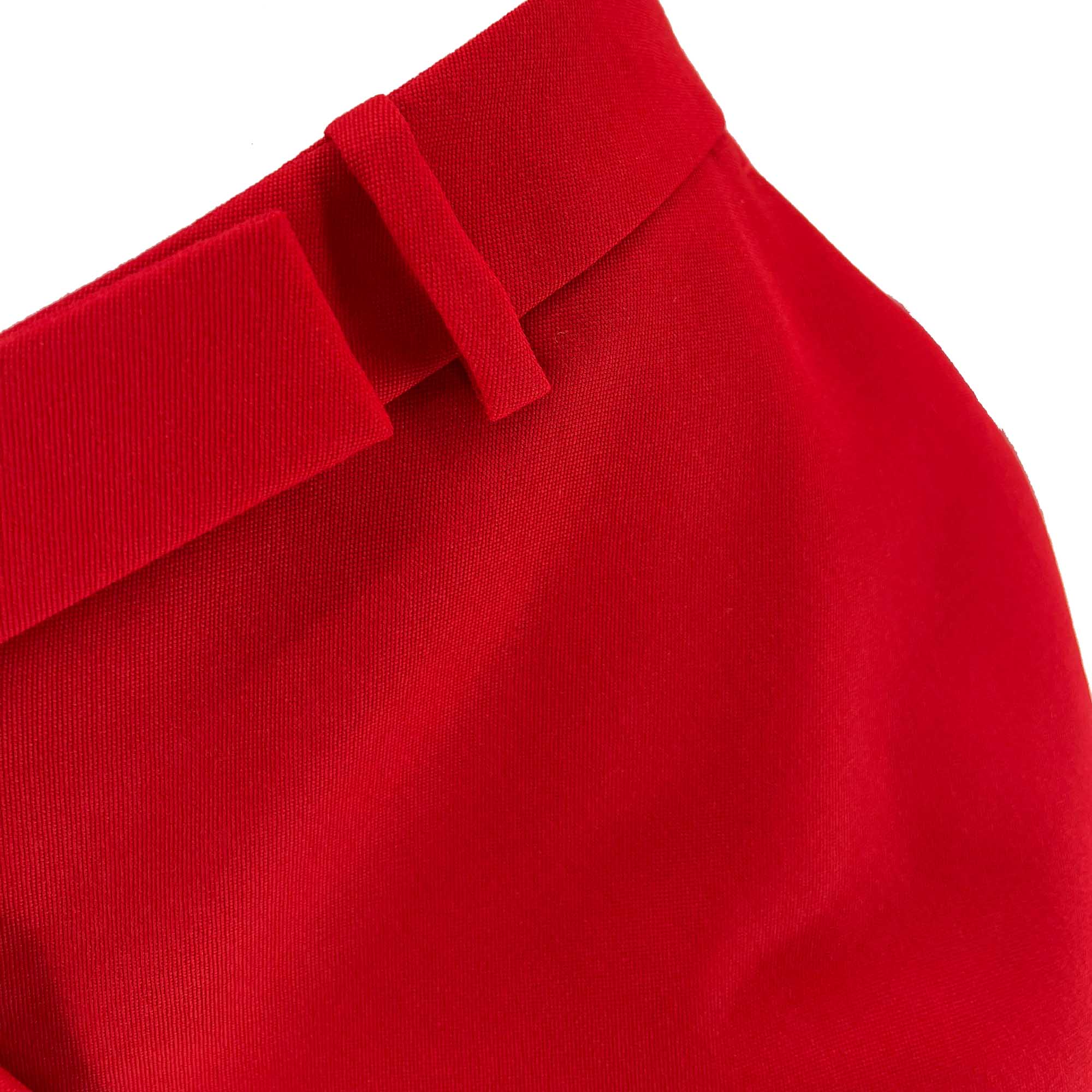 Alexander McQueen Red Flared Trousers