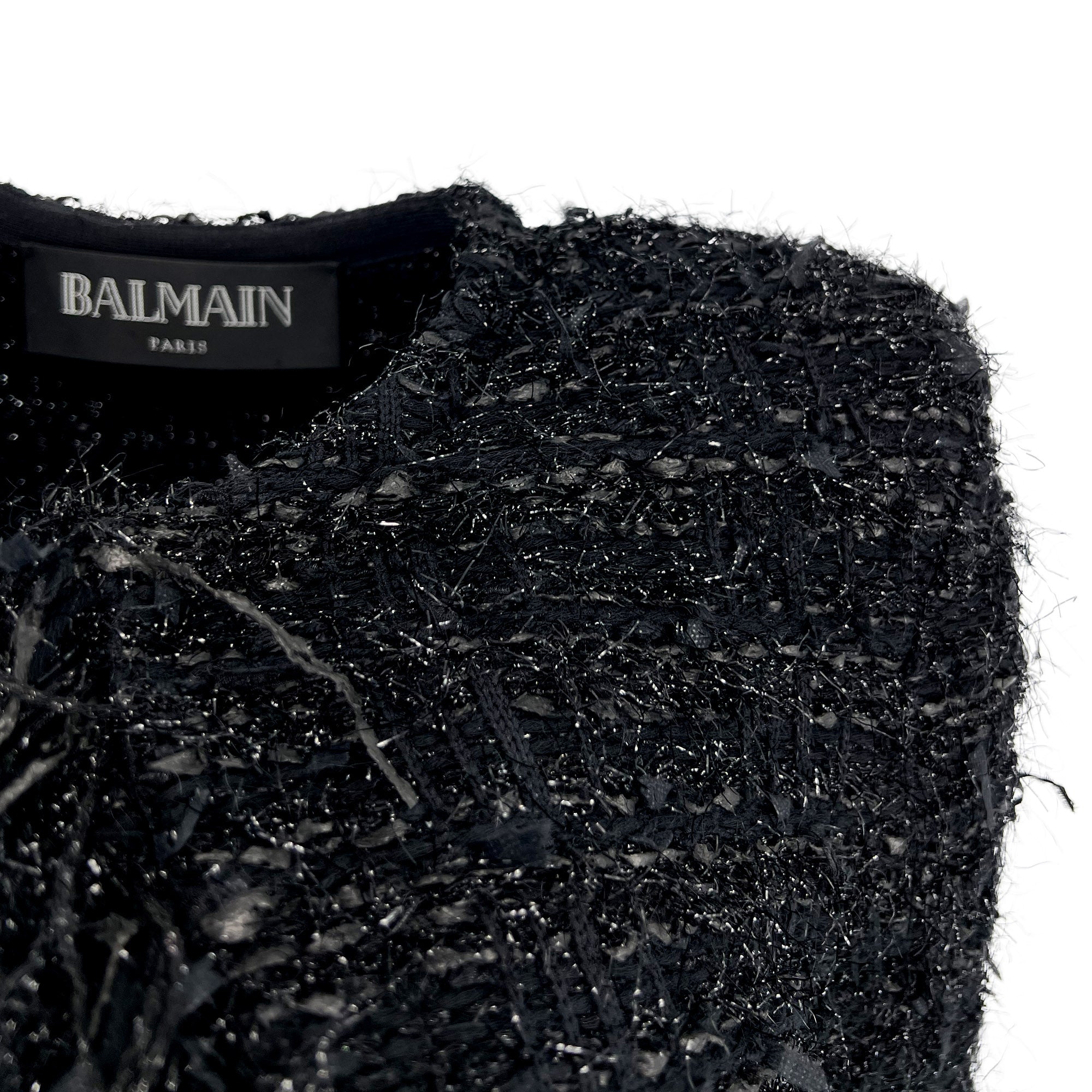Balmain Fringe Trim Sweater Jacket