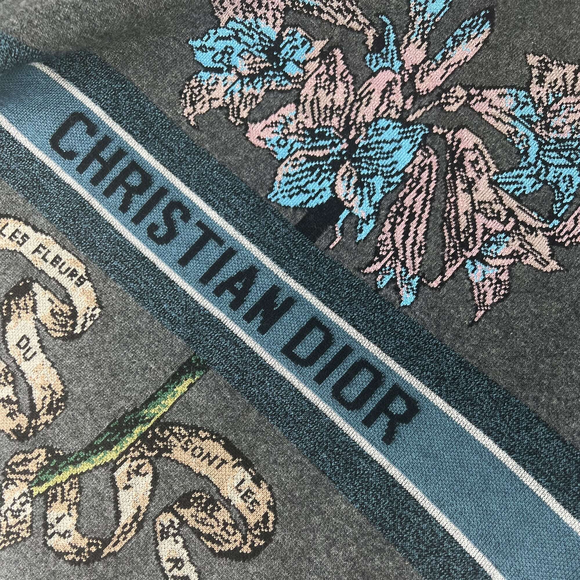 Christian Dior fleurs bibliques cashmere & wool sweater