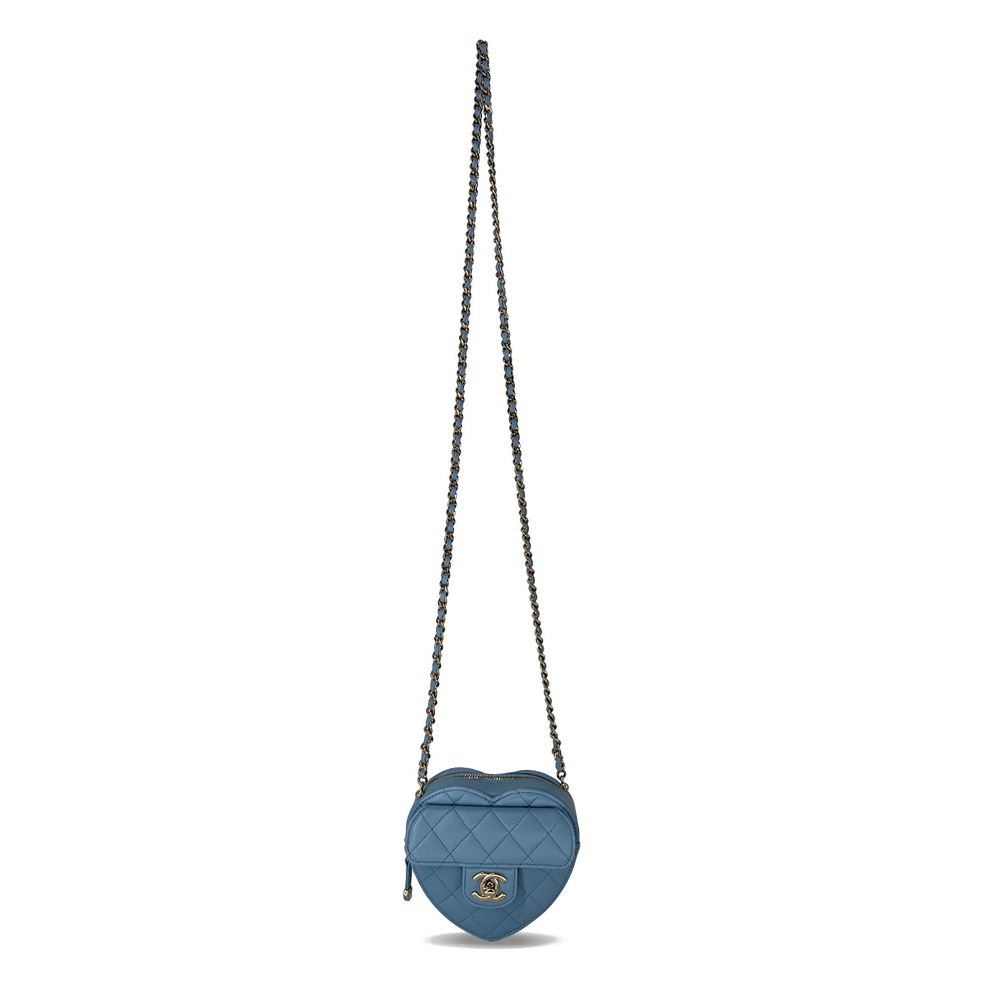 Chanel leather Medium heart bag light blue – VintageBooBoo Pre owned  designer bags, shoes, clothes