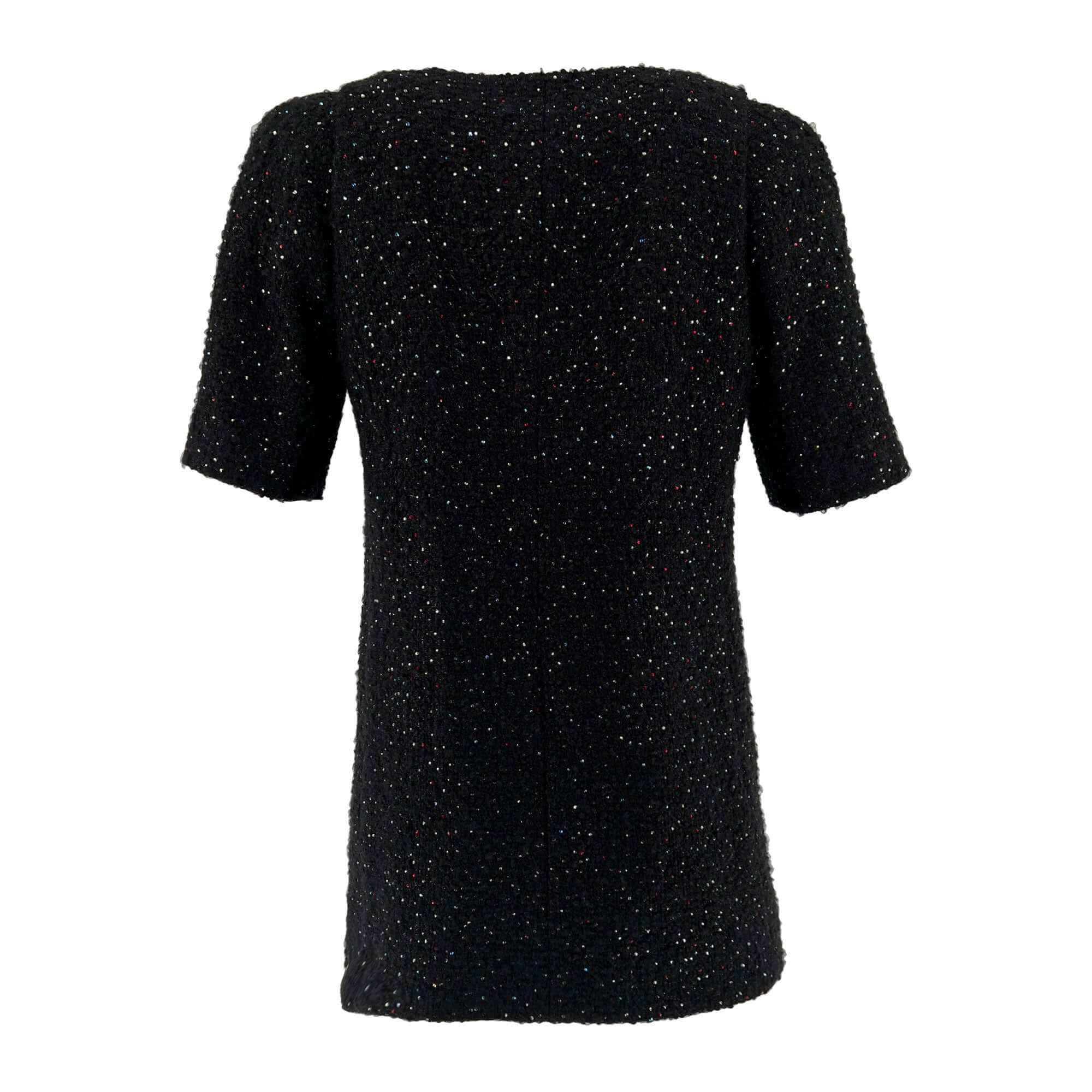 Chanel Wool Tweed Crystal Novelty Button Jacket/Dress