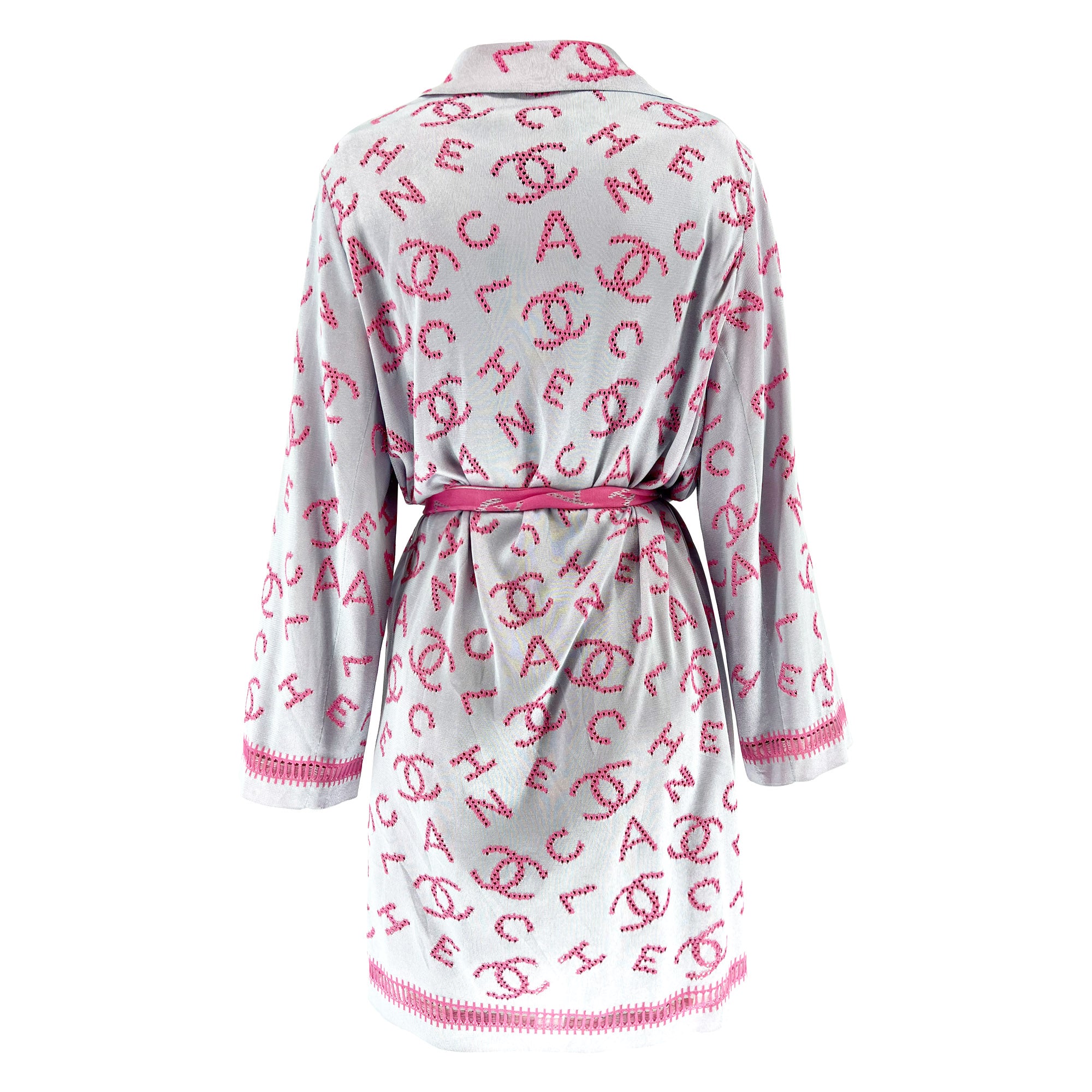 Chanel Pink Logo Kimono