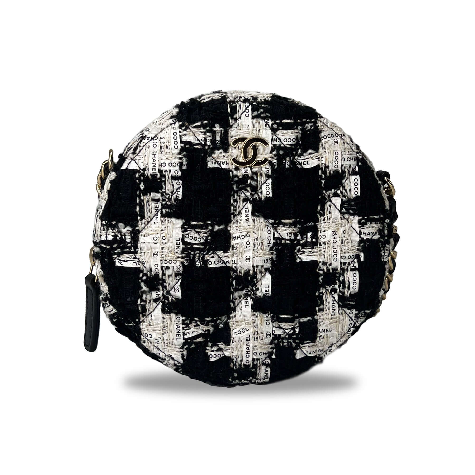 Chanel round as earth tweed crossbody bag – VintageBooBoo Pre